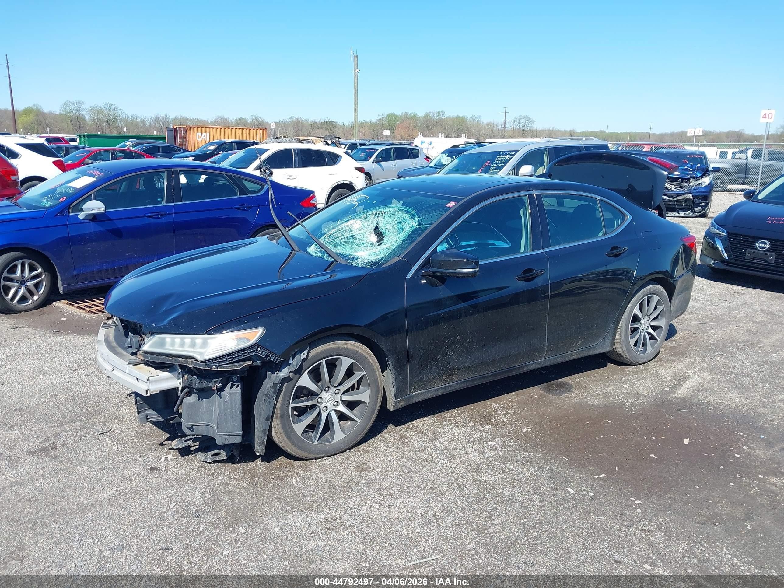 2015 Acura Tlx   Black vin: 19UUB1F30FA024452