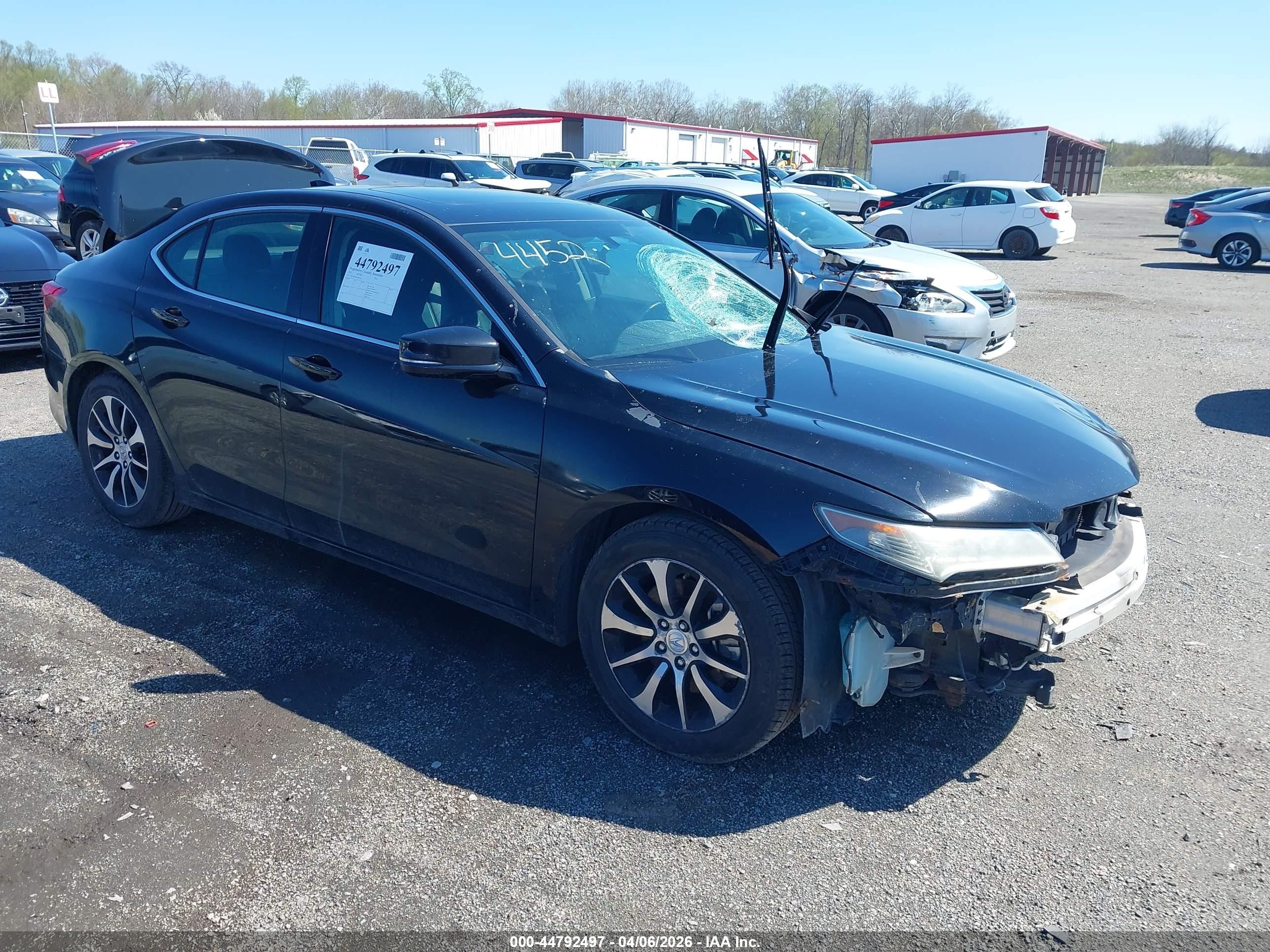 2015 Acura Tlx   Black vin: 19UUB1F30FA024452