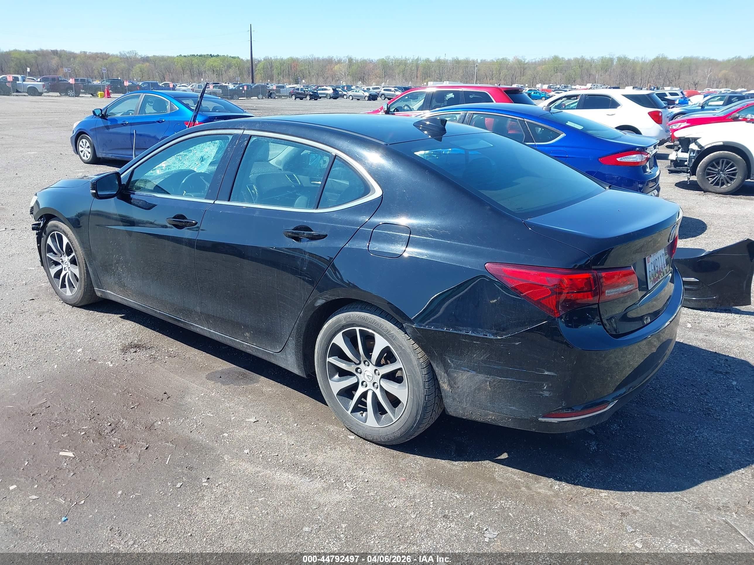2015 Acura Tlx   Black vin: 19UUB1F30FA024452
