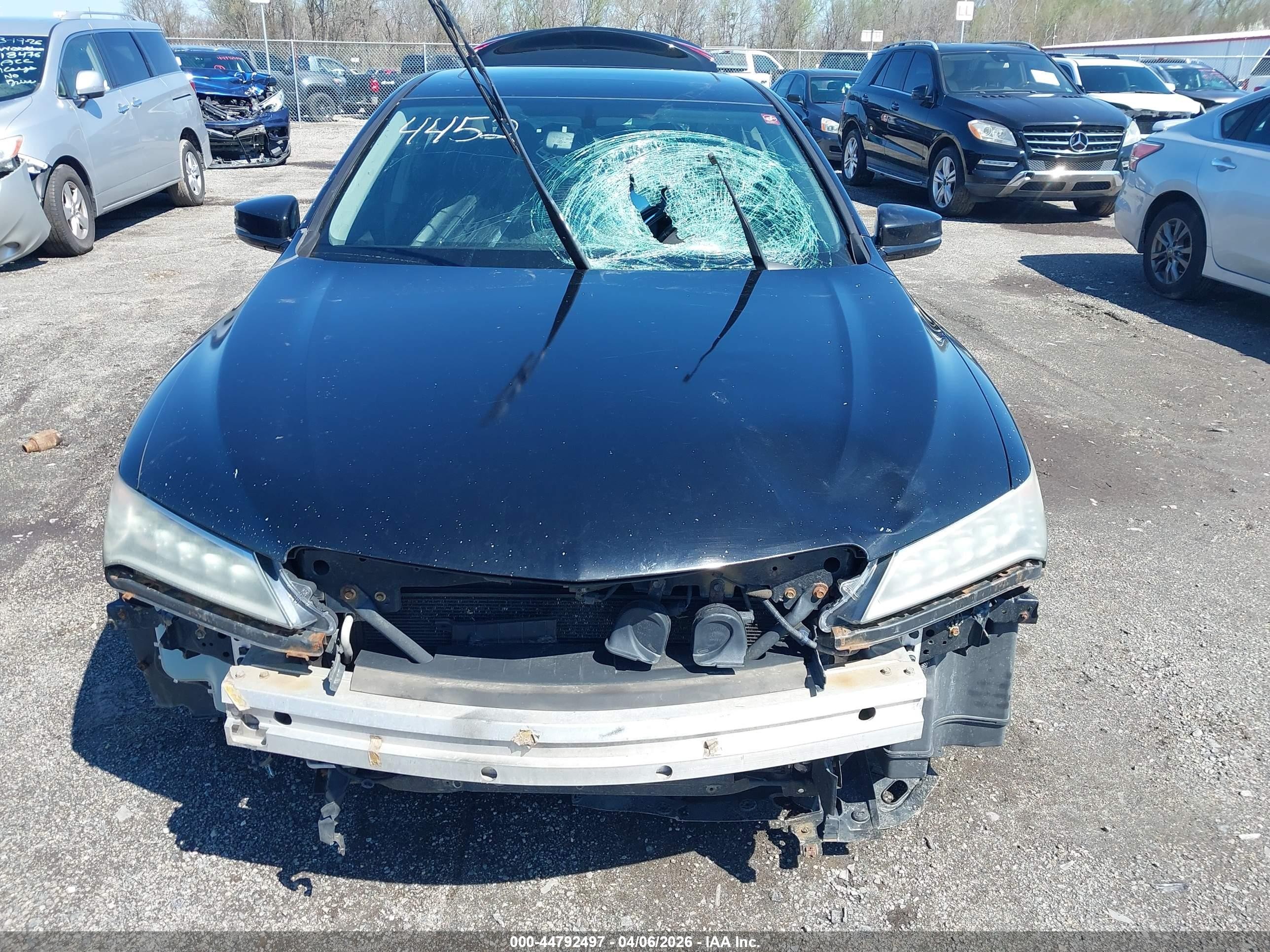 2015 Acura Tlx   Black vin: 19UUB1F30FA024452
