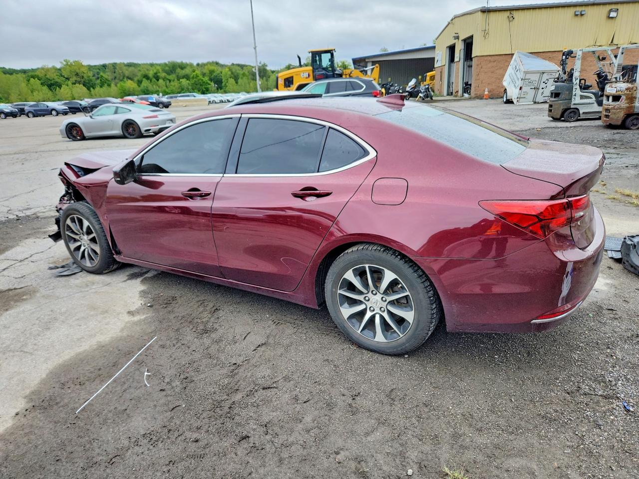 2015 Acura Tlx Burgundy vin: 19UUB1F30FA025777