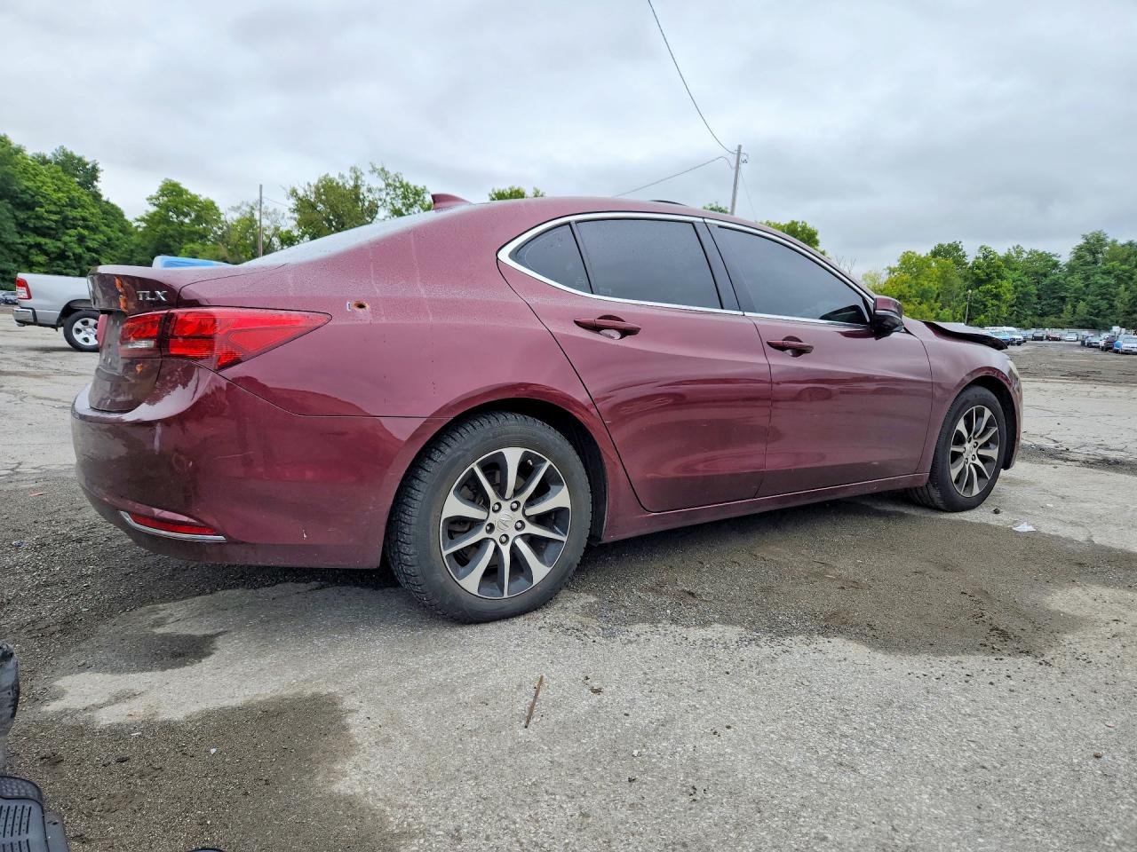 2015 Acura Tlx Burgundy vin: 19UUB1F30FA025777