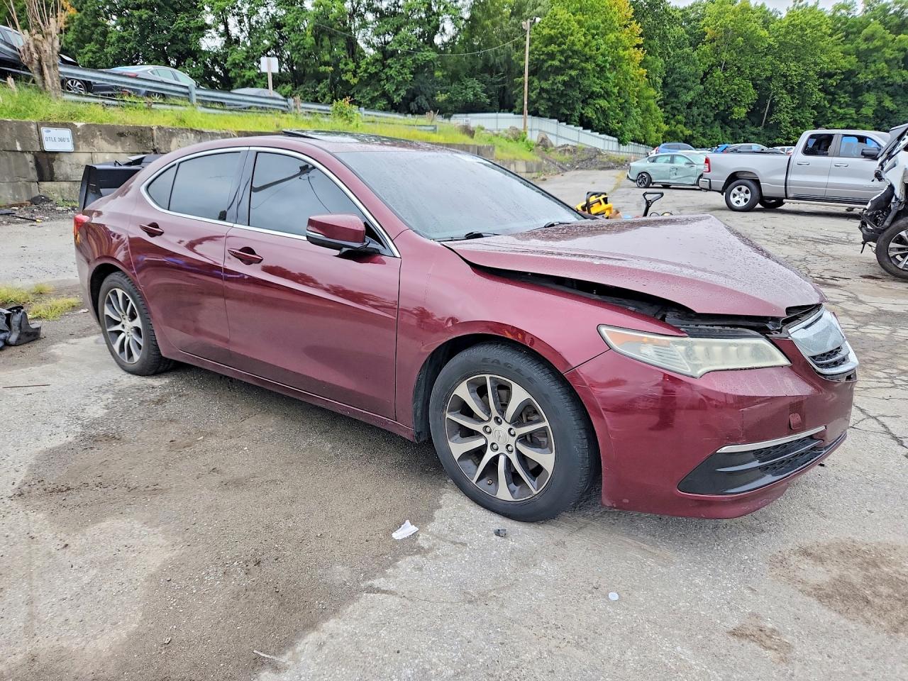 2015 Acura Tlx Burgundy vin: 19UUB1F30FA025777