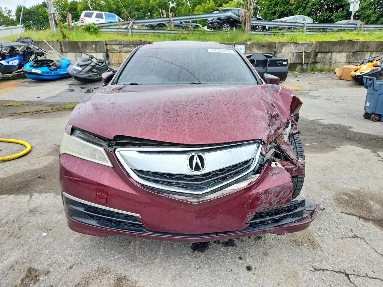2015 Acura Tlx Burgundy vin: 19UUB1F30FA025777