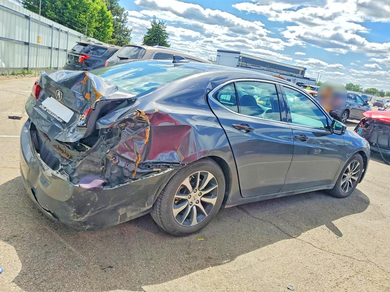 2015 Acura Tlx Gray vin: 19UUB1F31FA003657