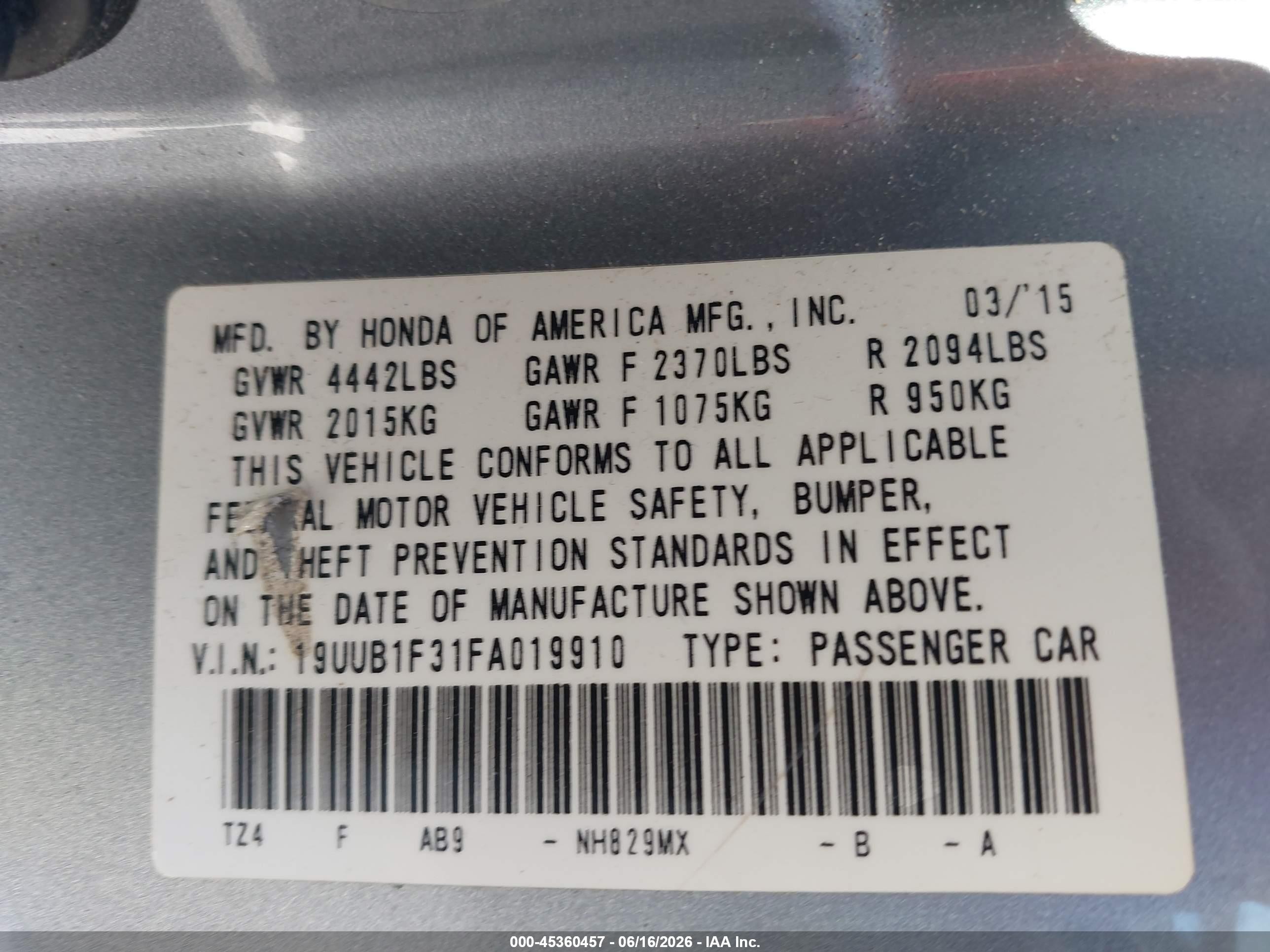 2015 Acura Tlx   Silver vin: 19UUB1F31FA019910