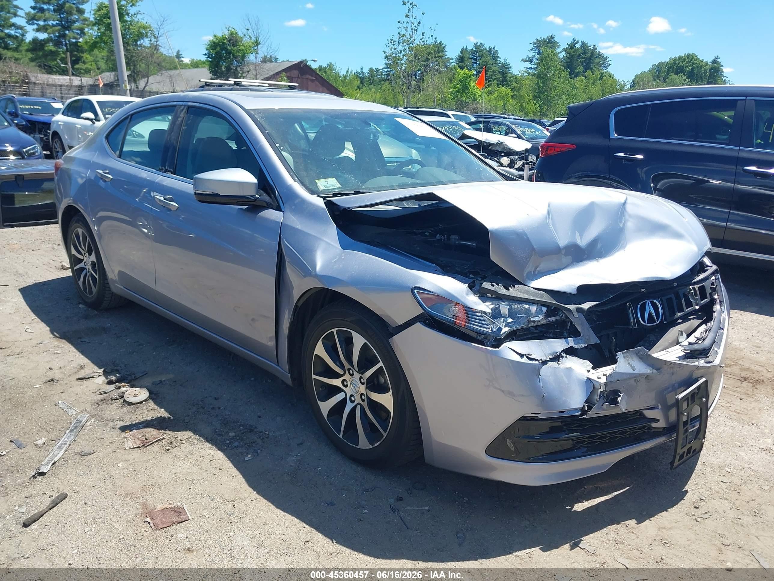 2015 Acura Tlx   Silver vin: 19UUB1F31FA019910