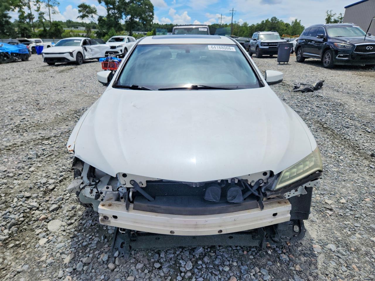 2015 Acura Tlx White vin: 19UUB1F31FA027490