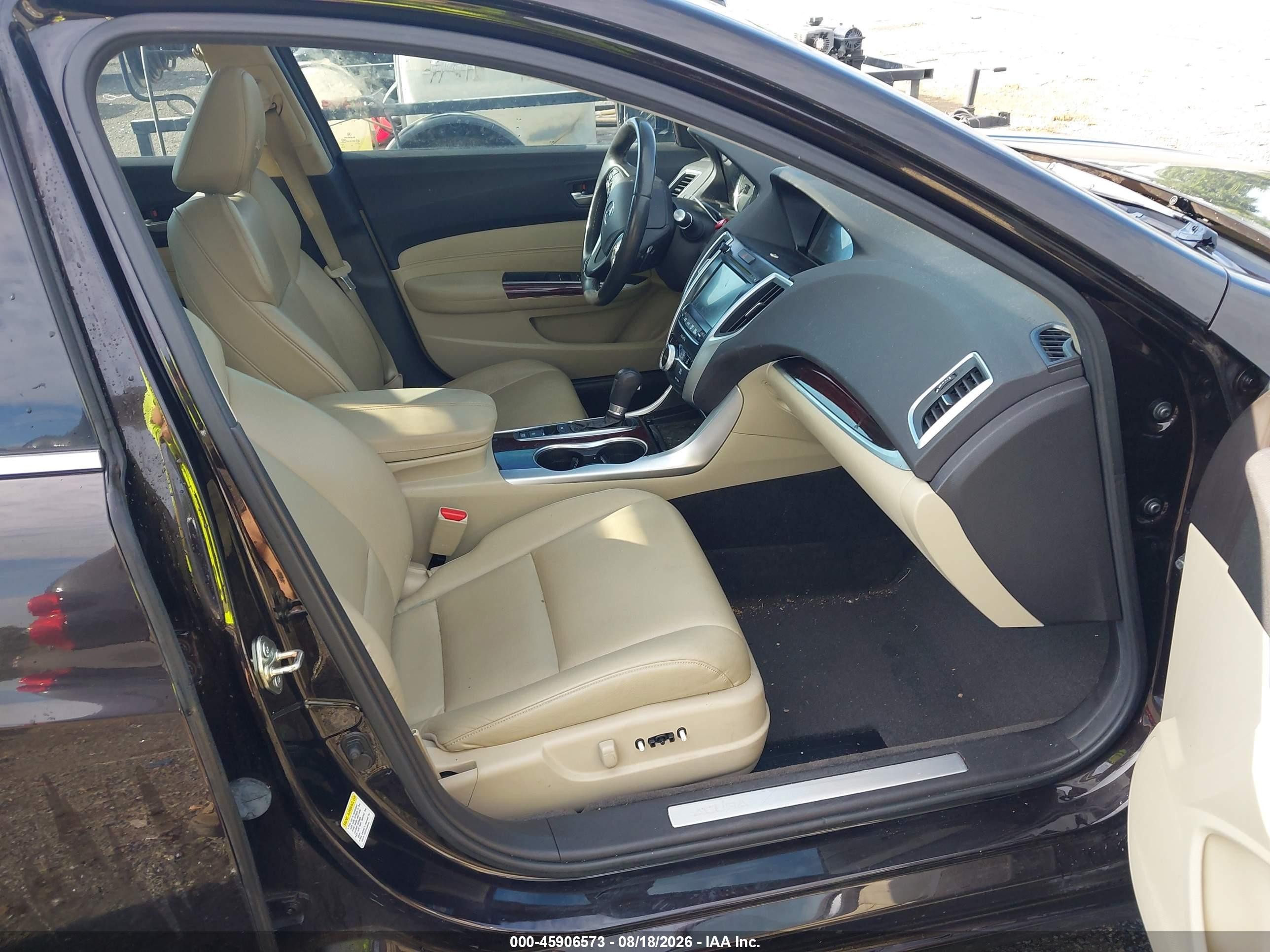 2015 Acura Tlx   Темно-бордовый vin: 19UUB1F32FA001433