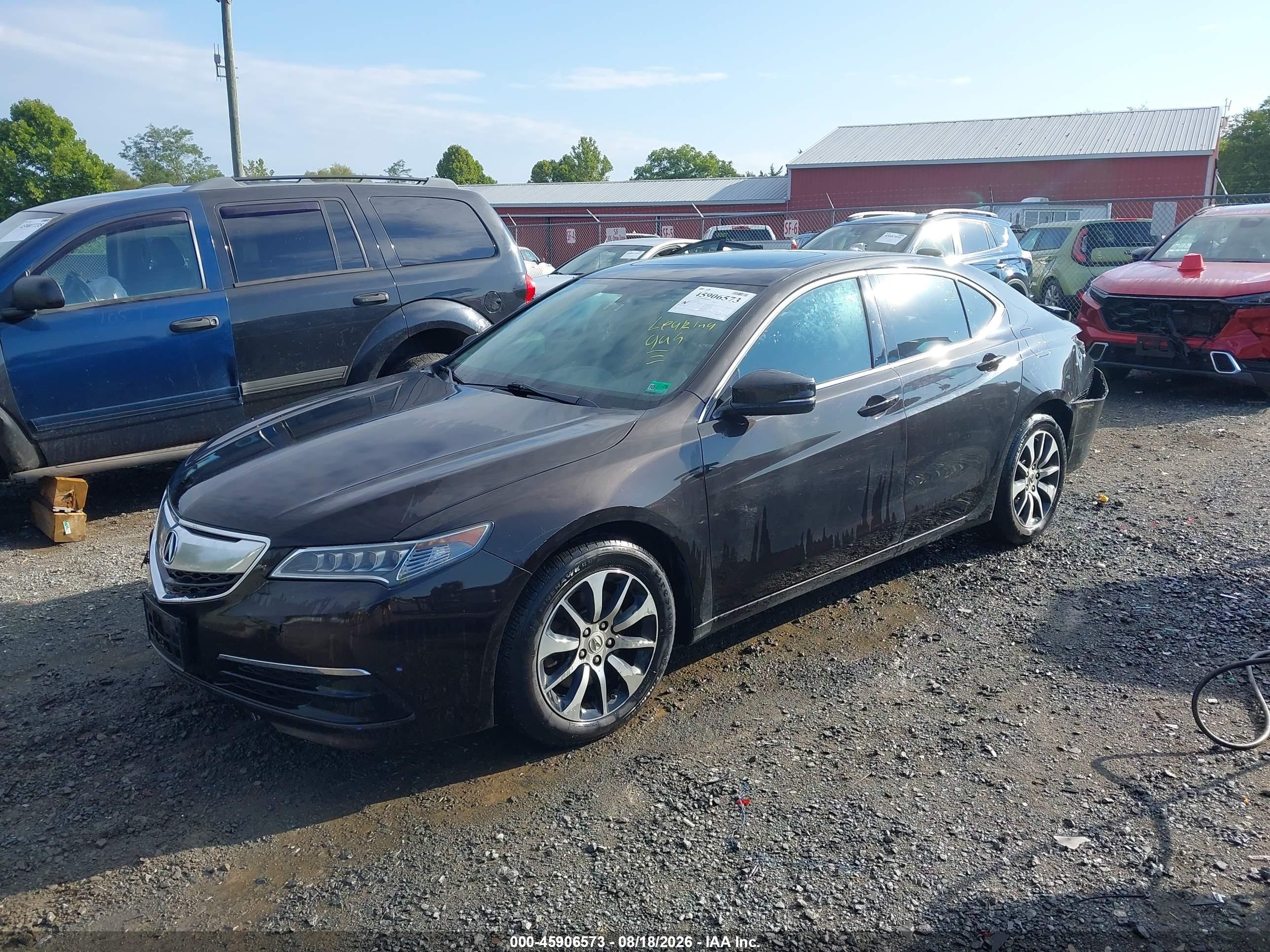 2015 Acura Tlx   Темно-бордовый vin: 19UUB1F32FA001433