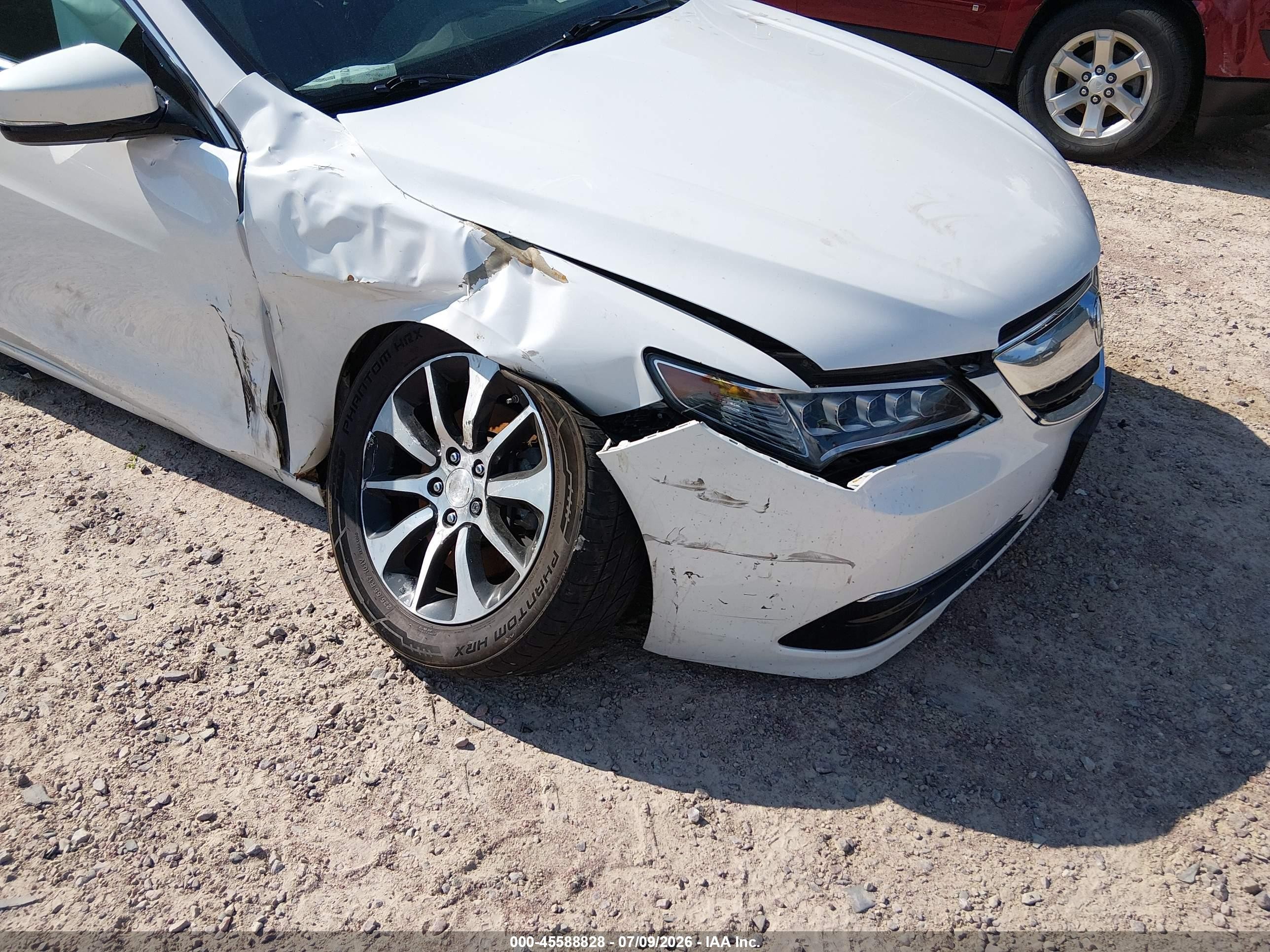 2015 Acura Tlx   White vin: 19UUB1F32FA017468