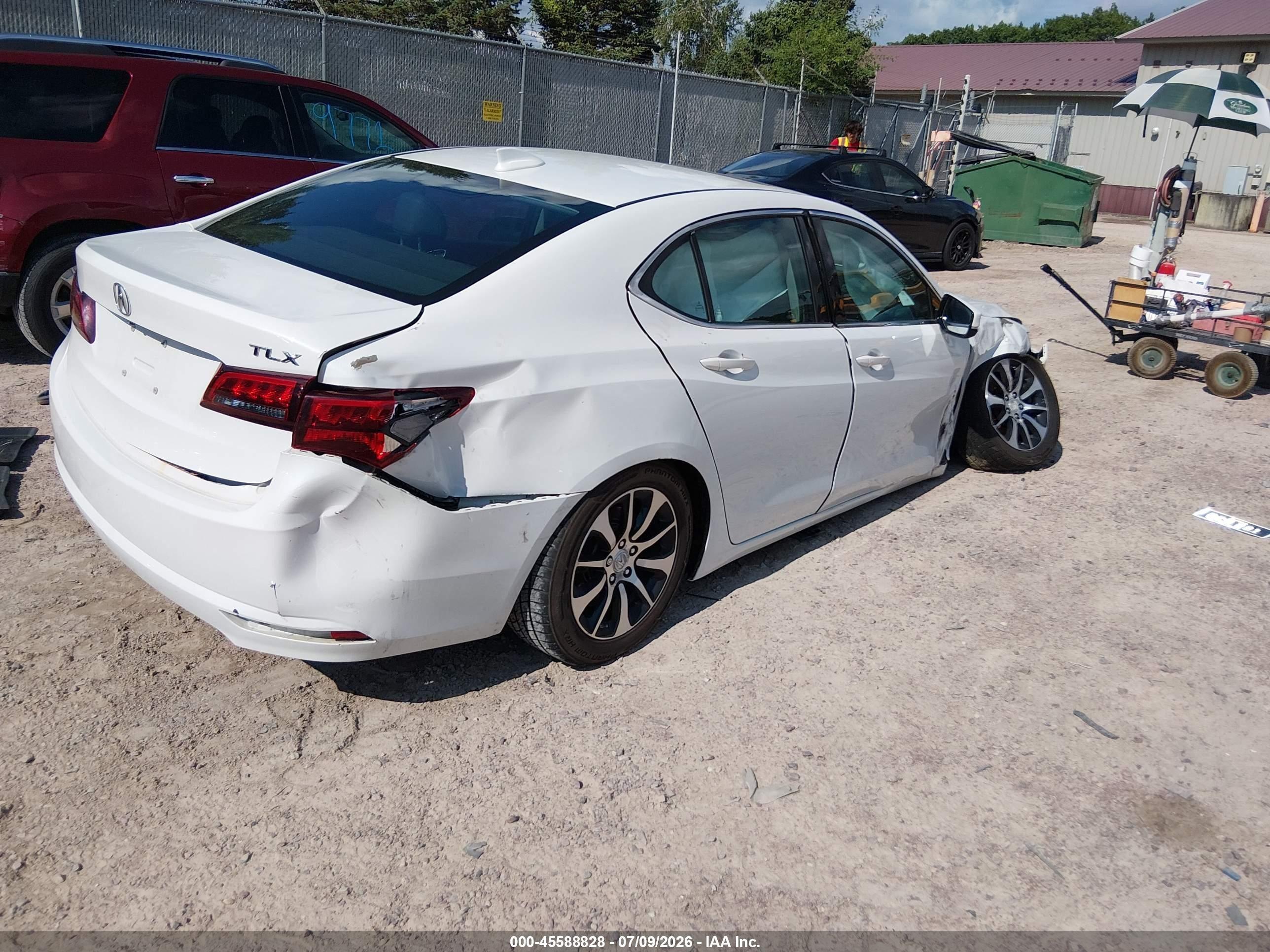 2015 Acura Tlx   White vin: 19UUB1F32FA017468
