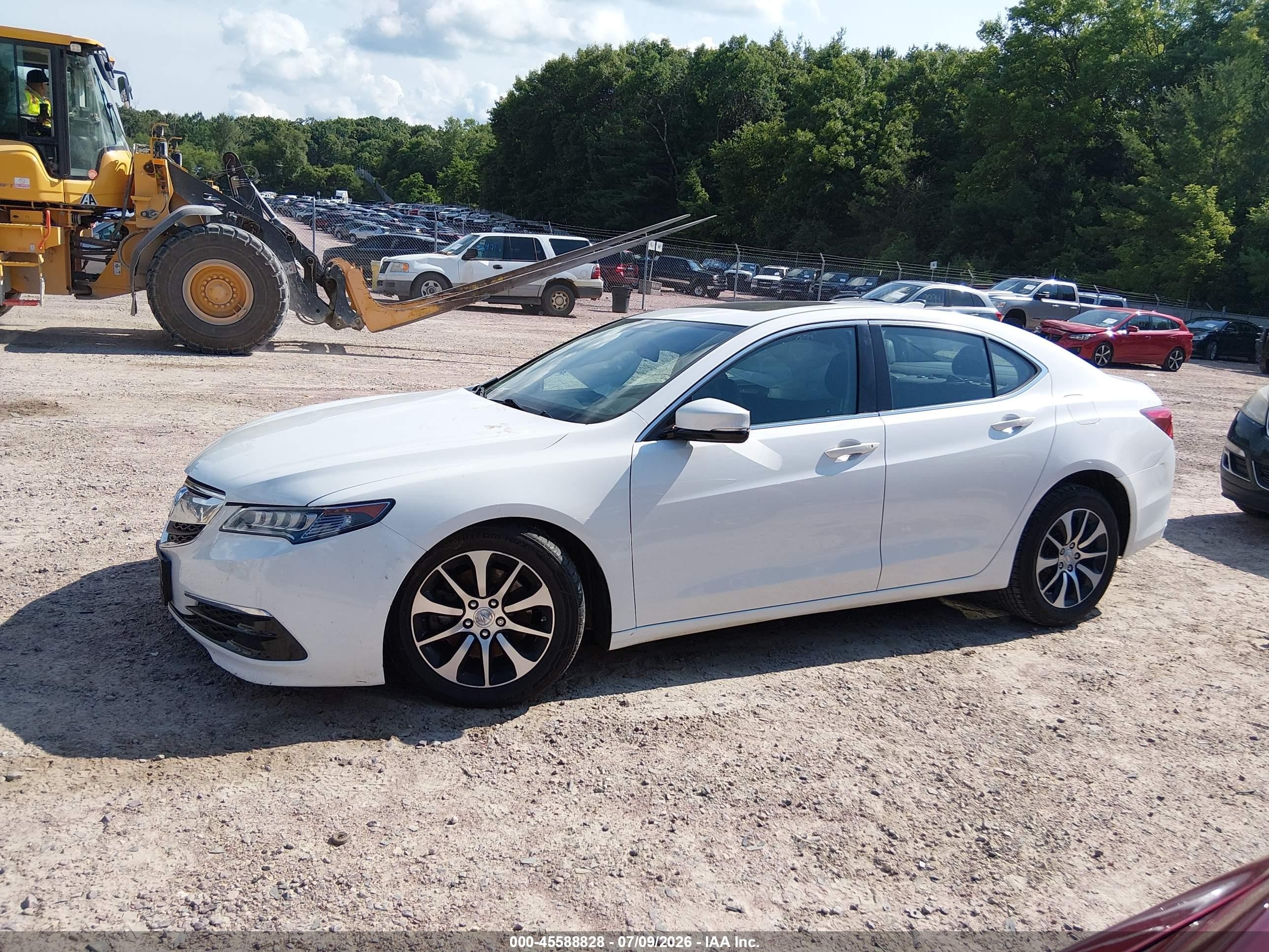 2015 Acura Tlx   White vin: 19UUB1F32FA017468