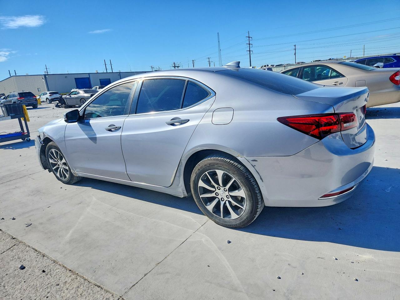 2015 Acura Tlx Silver vin: 19UUB1F32FA018443