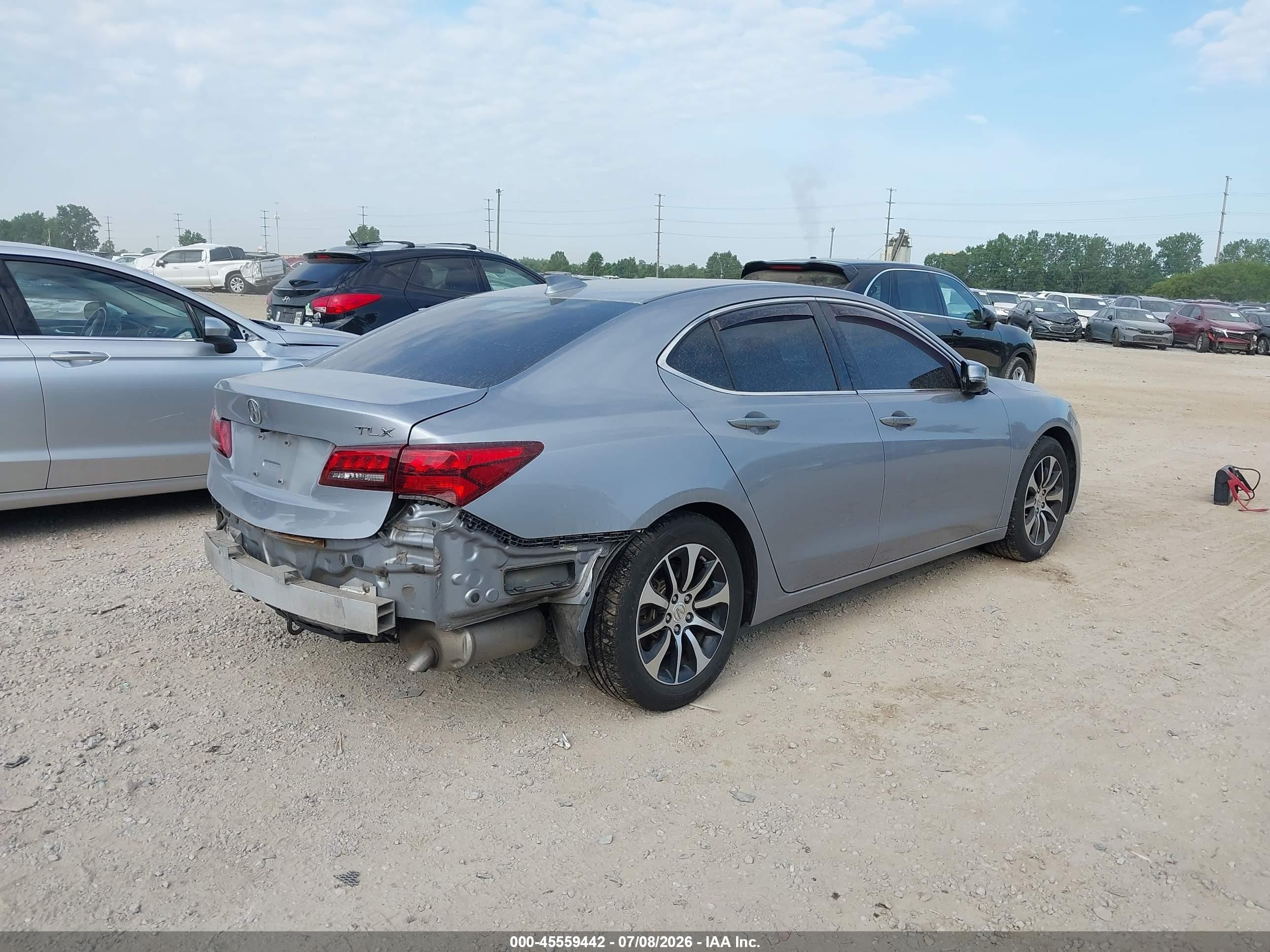 2015 Acura Tlx Light Blue vin: 19UUB1F32FA022198