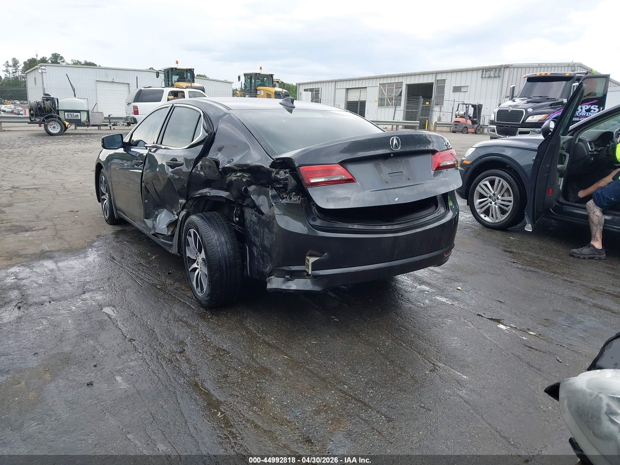 2015 Acura Tlx   Gray vin: 19UUB1F32FA025313
