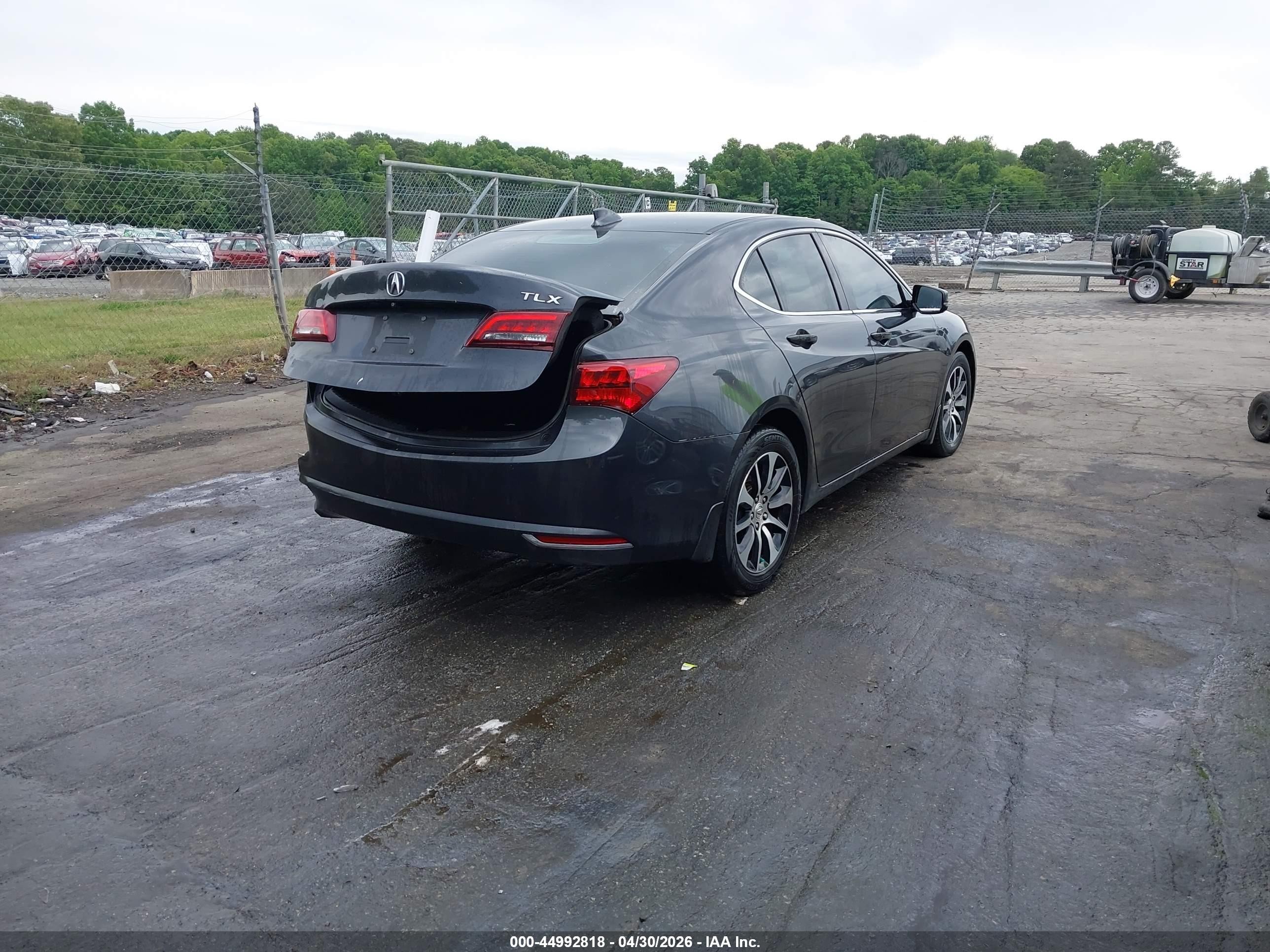 2015 Acura Tlx   Gray vin: 19UUB1F32FA025313