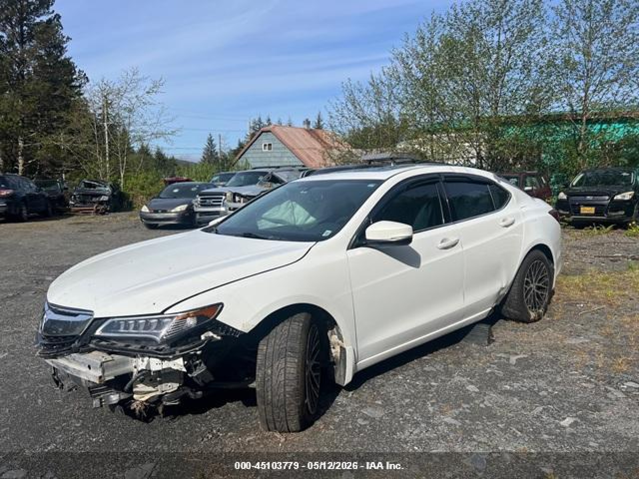 2015 Acura Tlx   White vin: 19UUB1F33FA000761