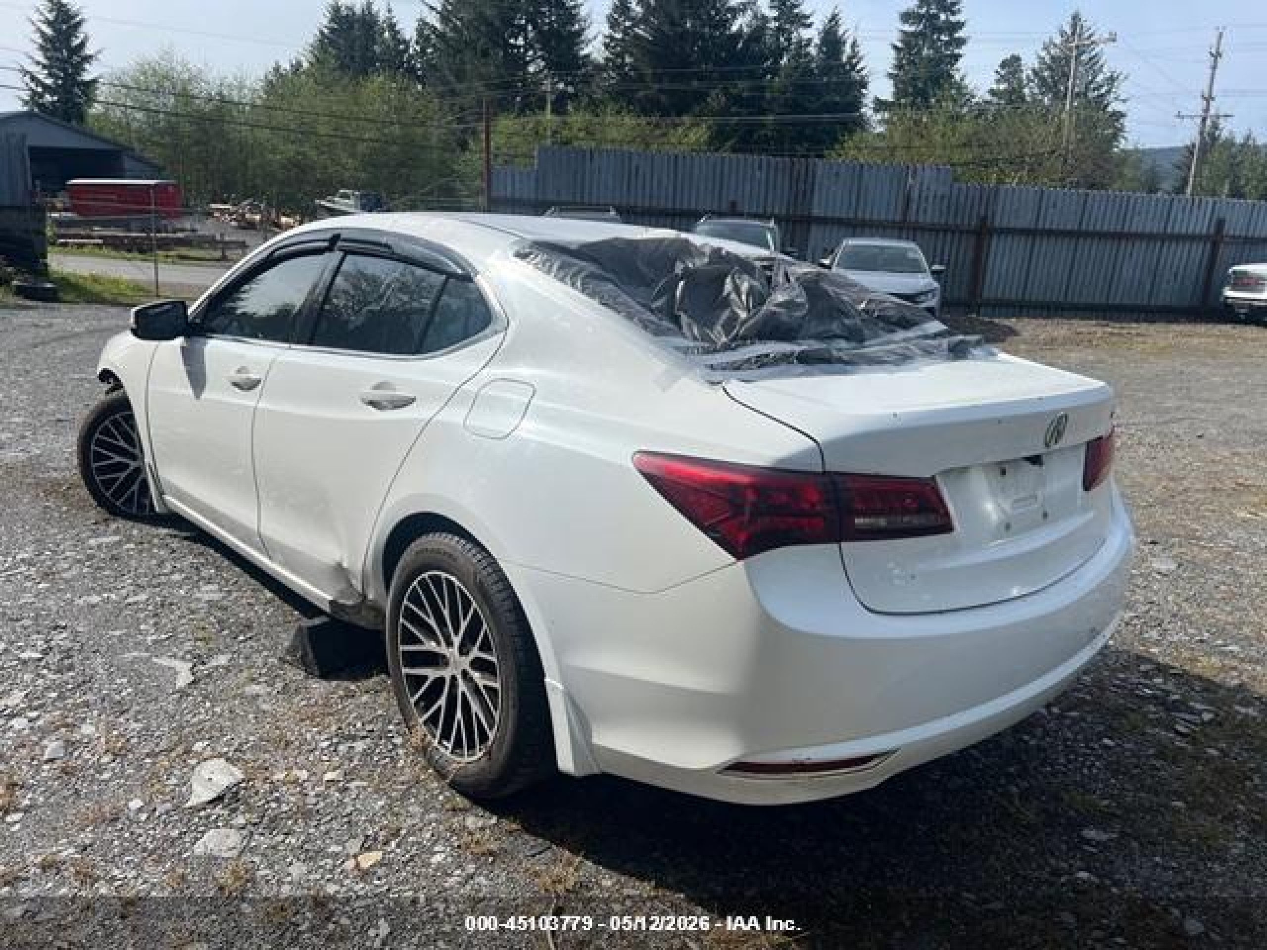 2015 Acura Tlx   White vin: 19UUB1F33FA000761