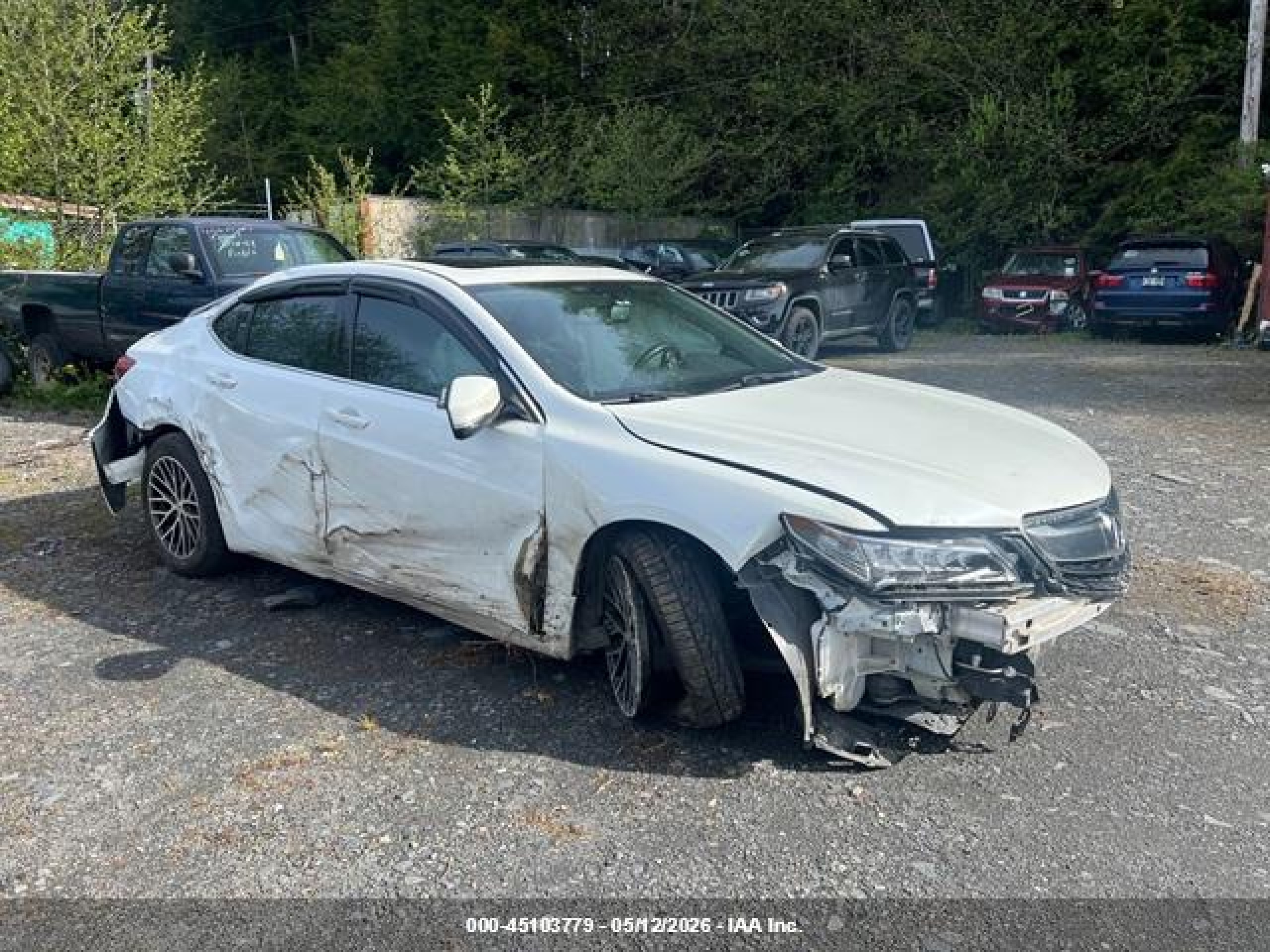 2015 Acura Tlx   White vin: 19UUB1F33FA000761