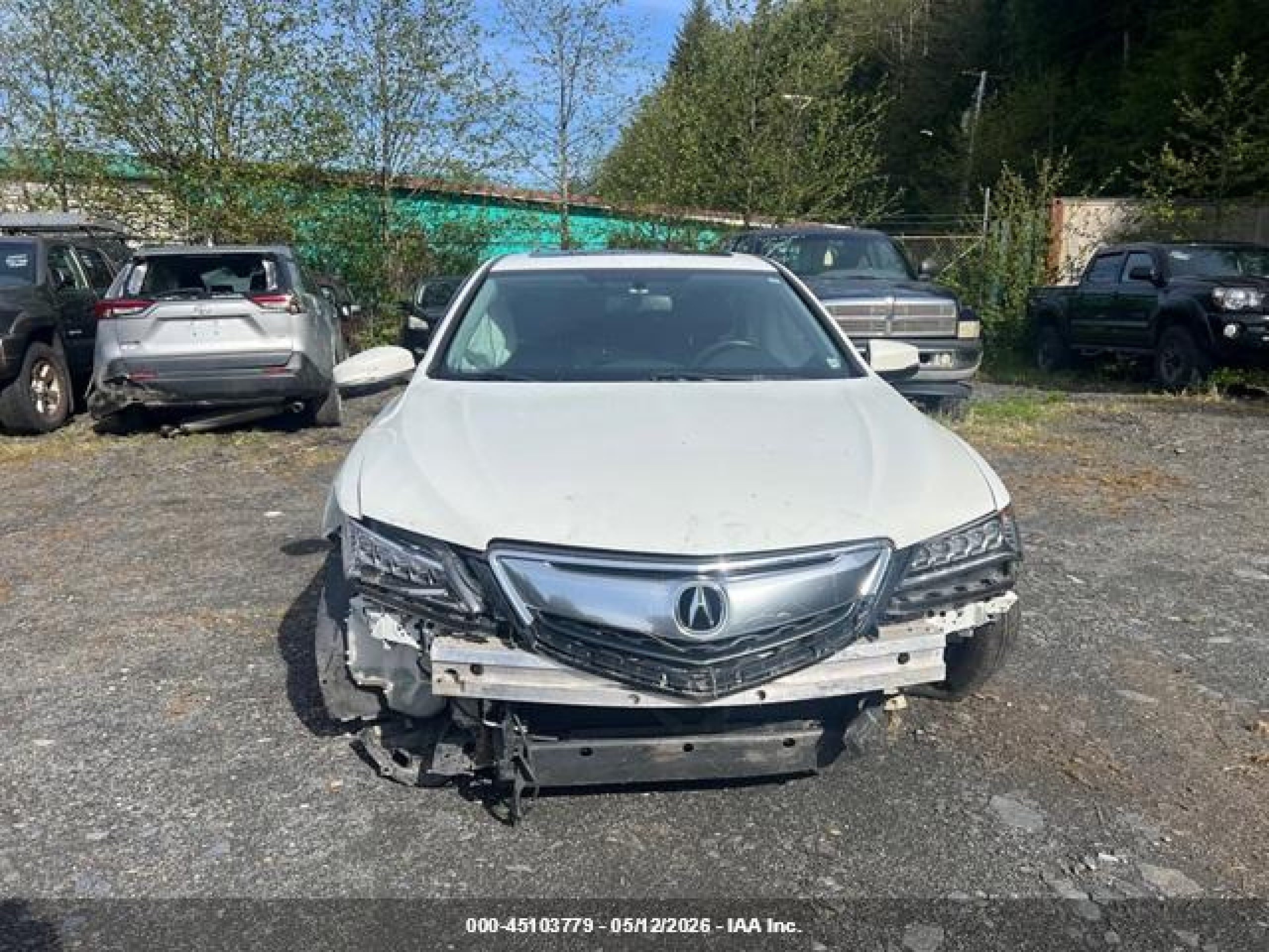 2015 Acura Tlx   White vin: 19UUB1F33FA000761