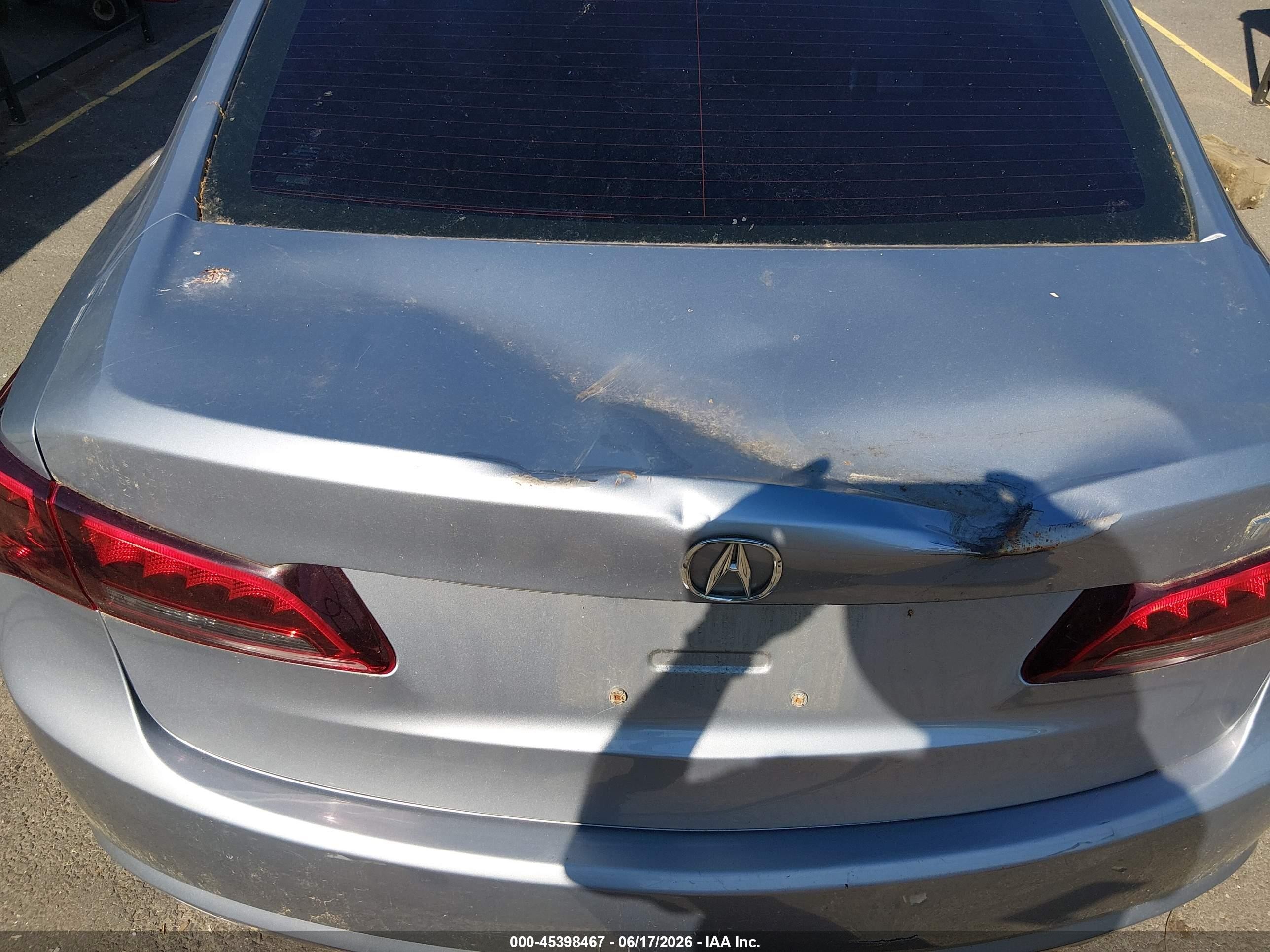 2015 Acura Tlx Silver vin: 19UUB1F33FA007869