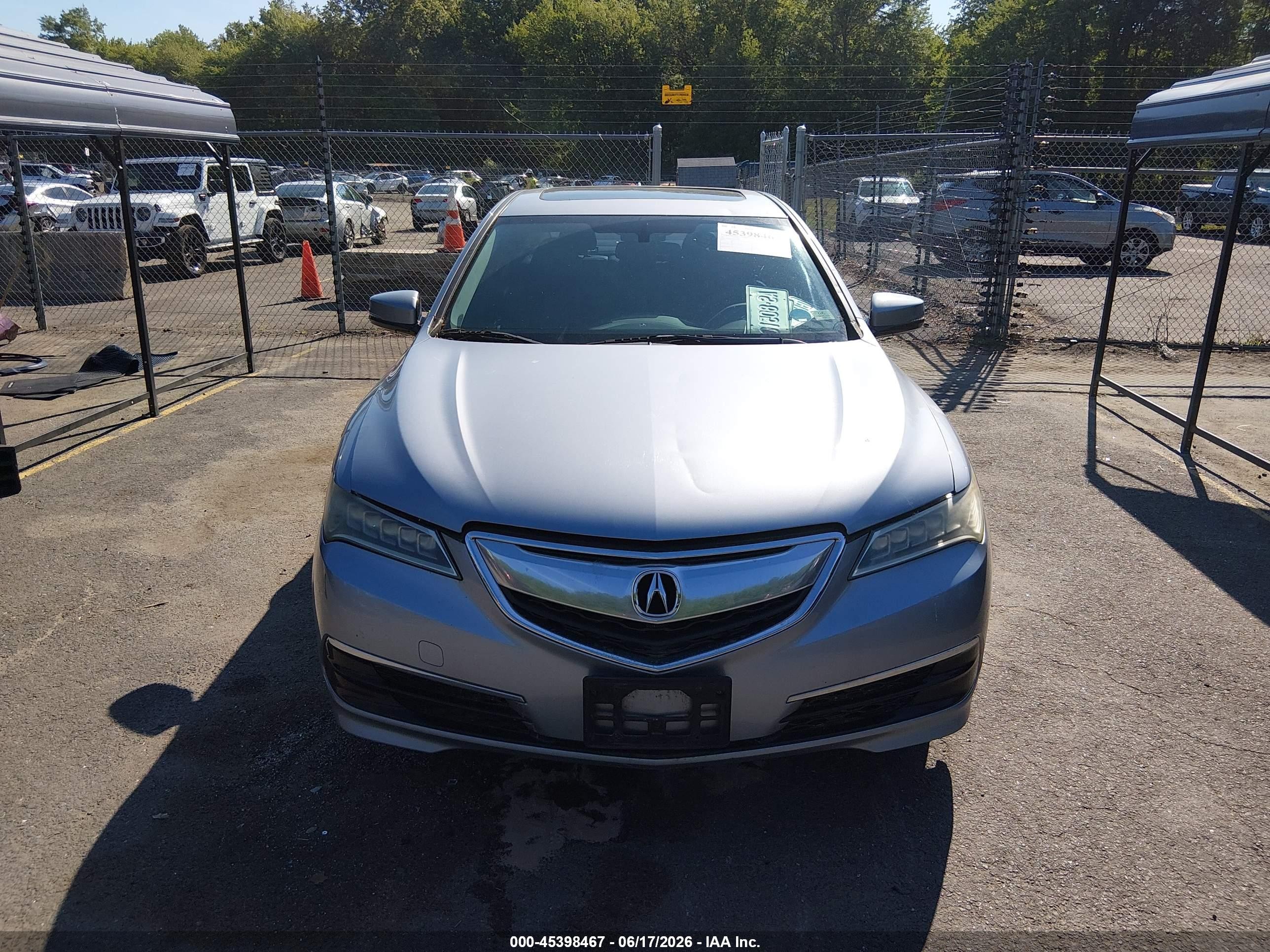 2015 Acura Tlx Silver vin: 19UUB1F33FA007869