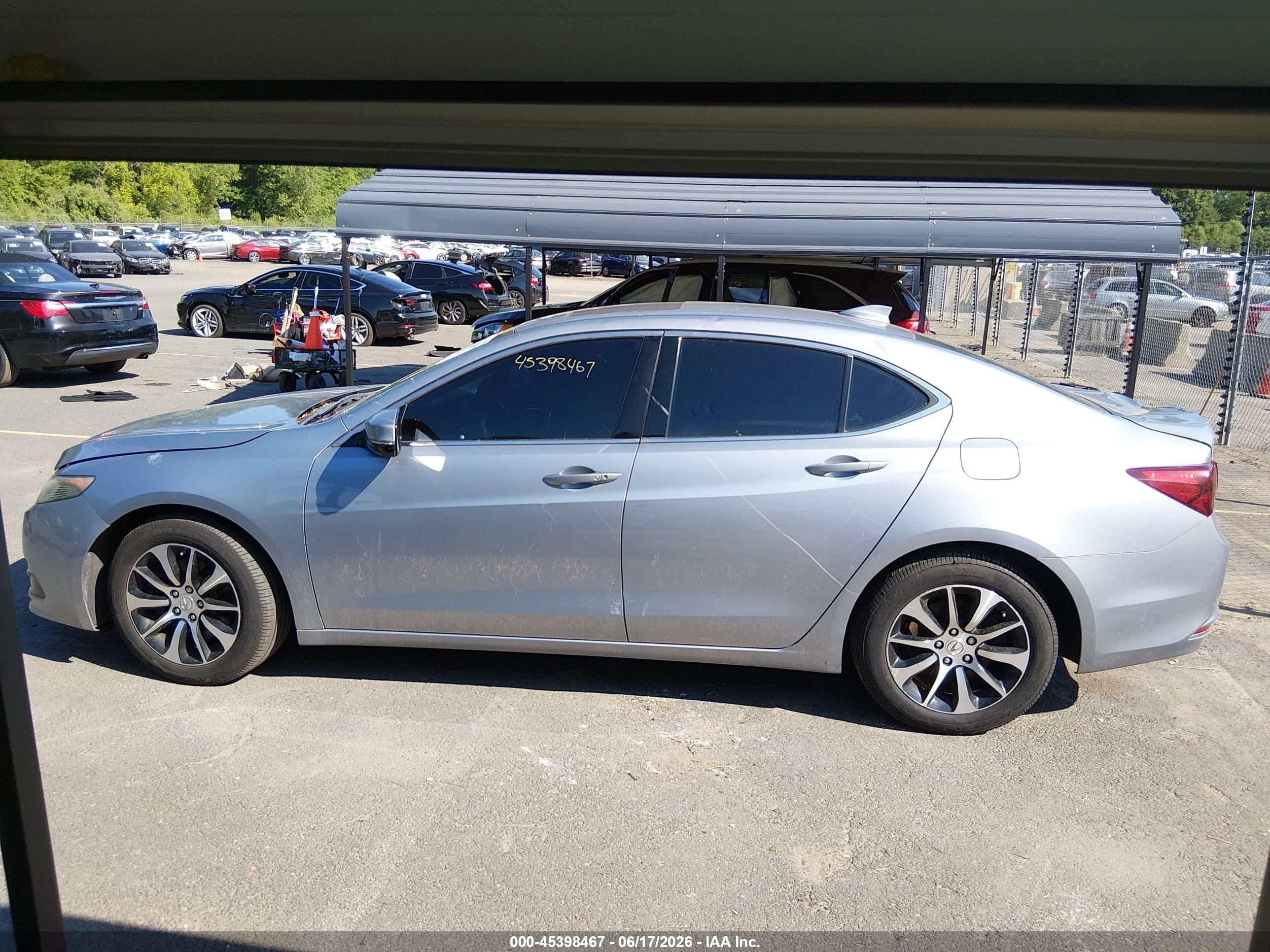 2015 Acura Tlx Silver vin: 19UUB1F33FA007869