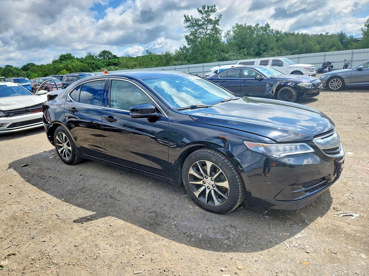 2015 Acura Tlx Черный vin: 19UUB1F33FA017754