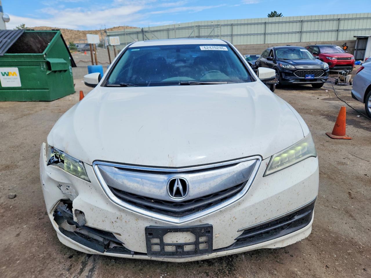 2015 Acura Tlx White vin: 19UUB1F33FA021321