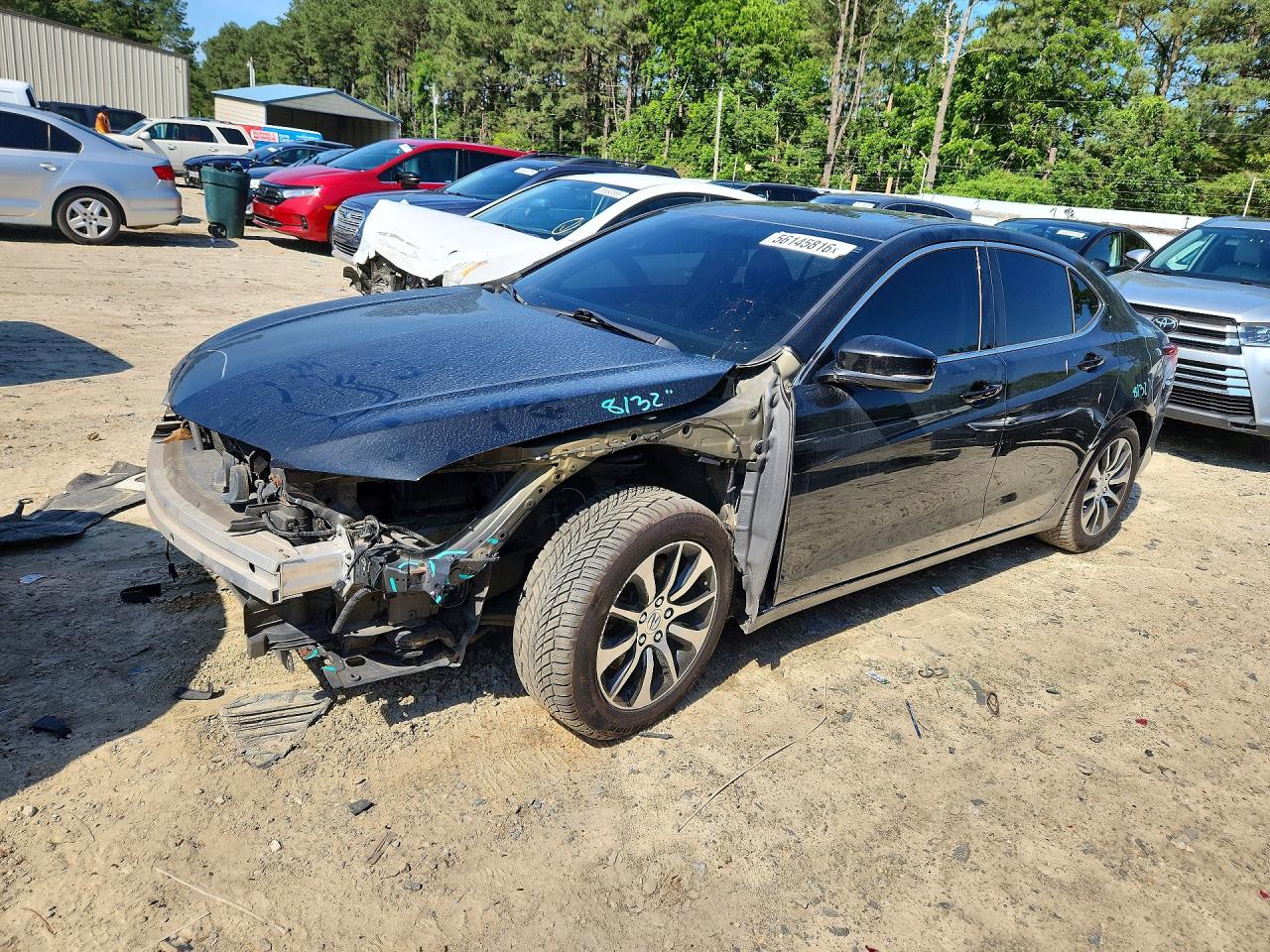 2015 Acura Tlx Black vin: 19UUB1F34FA000994