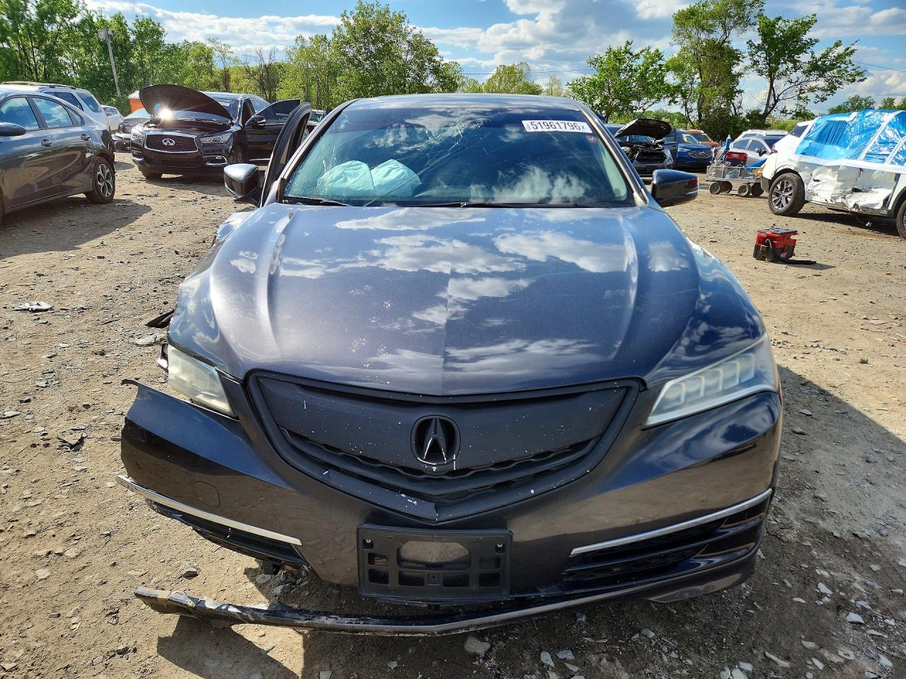 2015 Acura Tlx Gray vin: 19UUB1F34FA010067