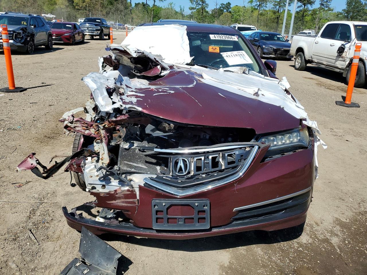 2015 Acura Tlx Red vin: 19UUB1F34FA026351