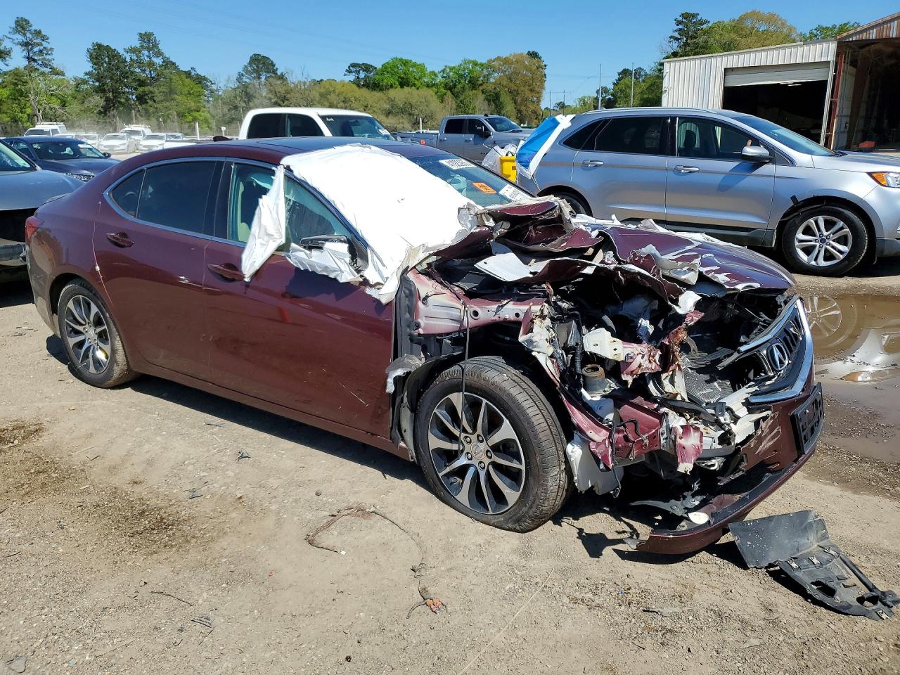 2015 Acura Tlx Red vin: 19UUB1F34FA026351