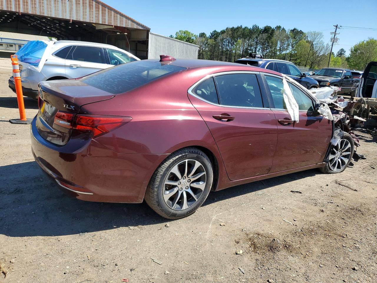 2015 Acura Tlx Red vin: 19UUB1F34FA026351