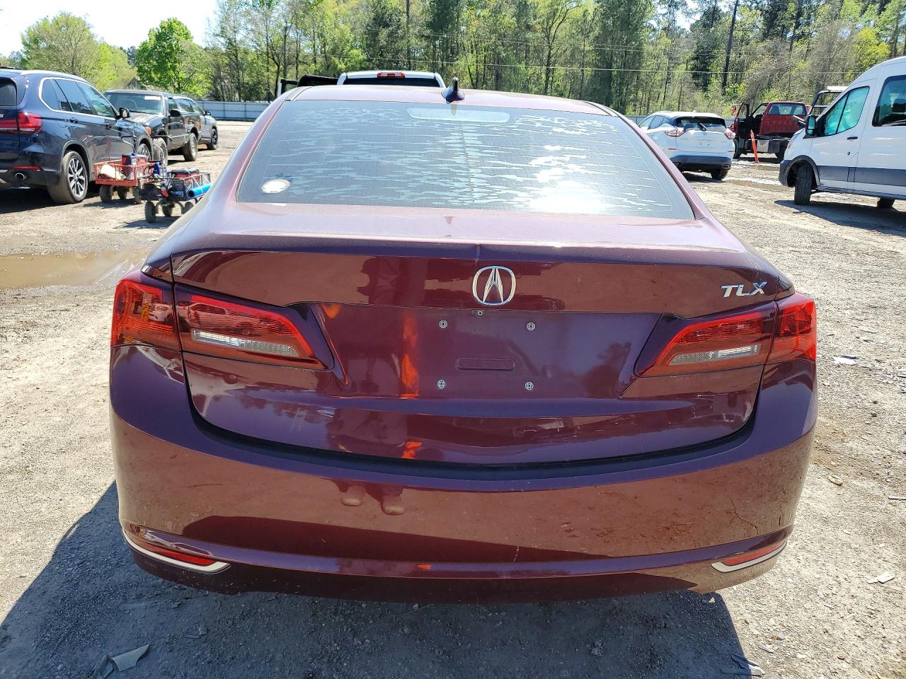 2015 Acura Tlx Red vin: 19UUB1F34FA026351