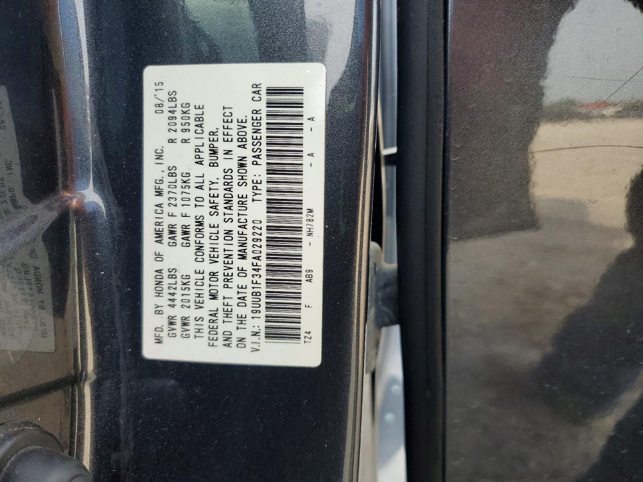 2015 Acura Tlx Угольный vin: 19UUB1F34FA029220
