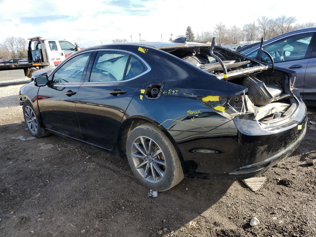 2019 Acura Tlx  Black vin: 19UUB1F34KA009298
