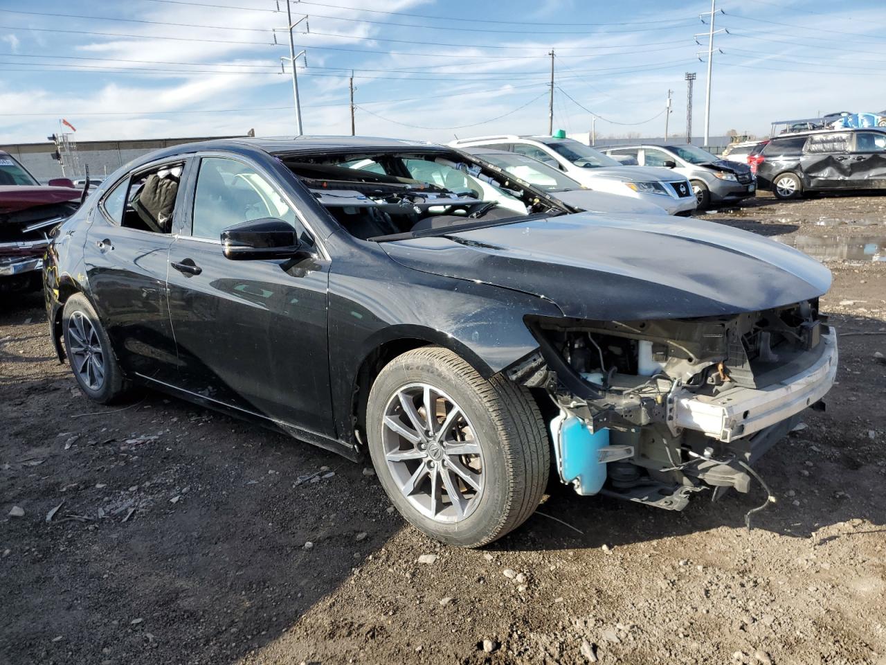 2019 Acura Tlx  Black vin: 19UUB1F34KA009298
