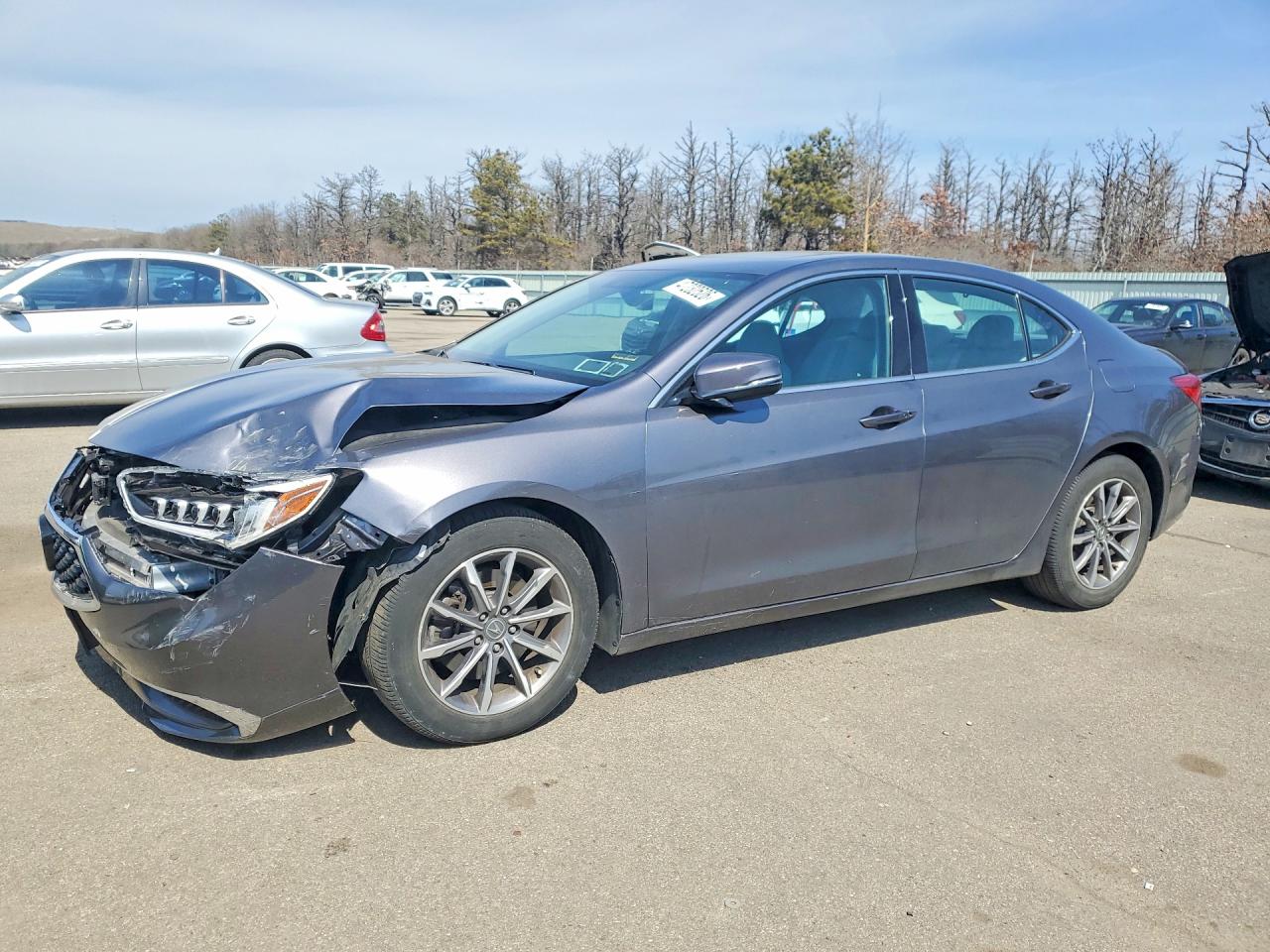 2020 Acura Tlx Gray vin: 19UUB1F34LA002157