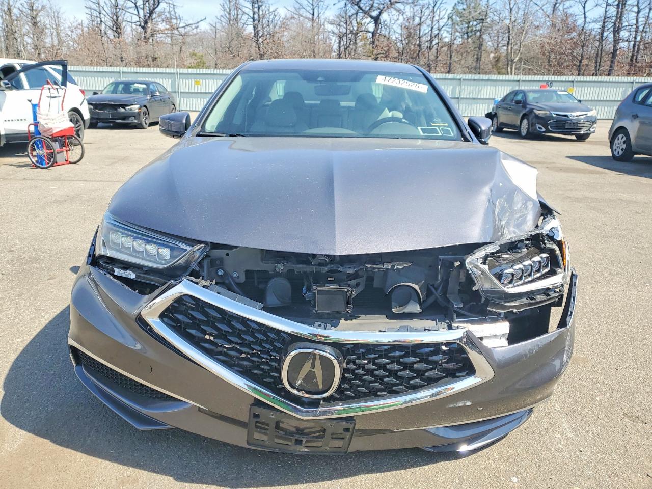 2020 Acura Tlx Gray vin: 19UUB1F34LA002157