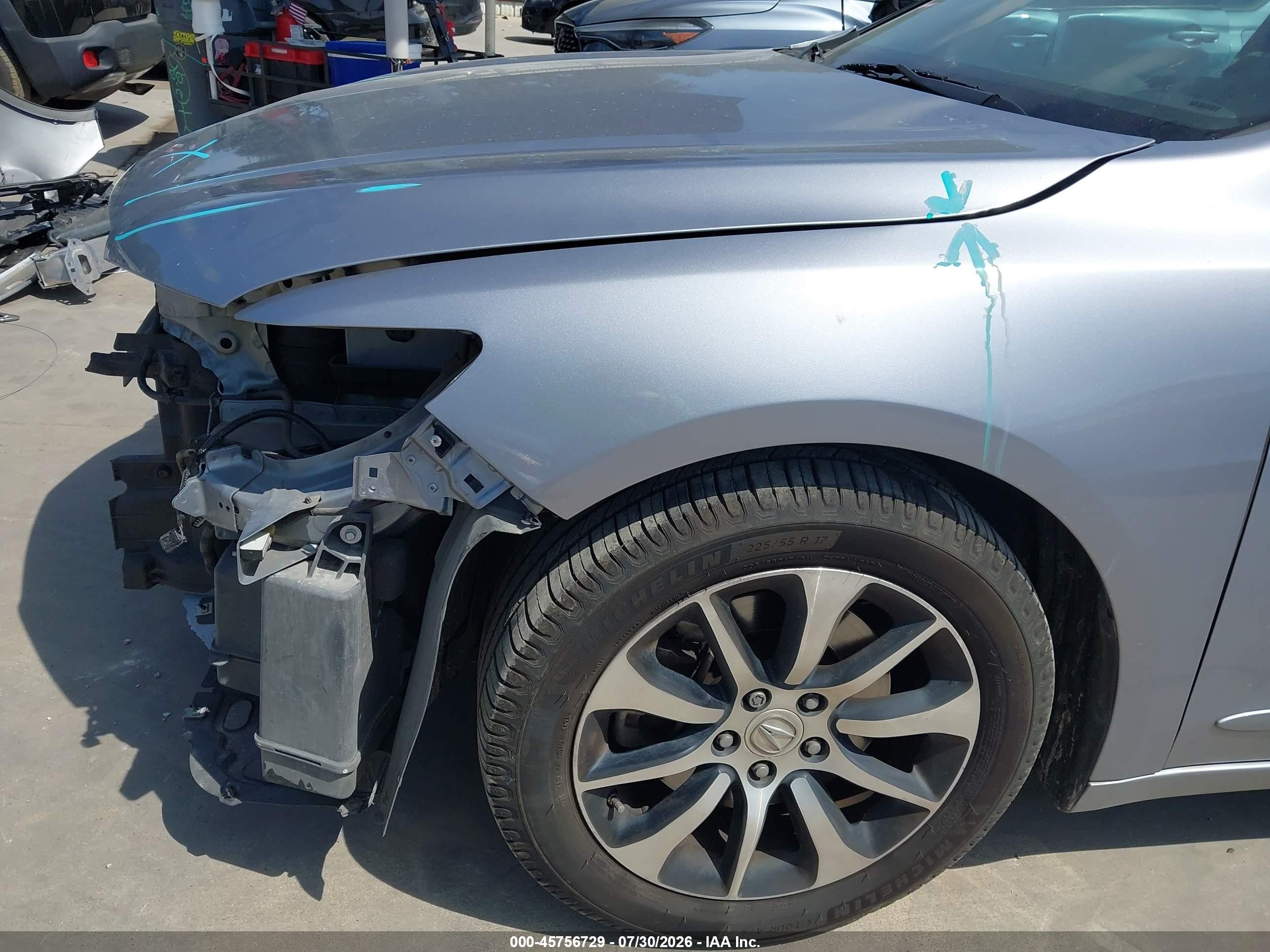2015 Acura Tlx   Silver vin: 19UUB1F35FA006450