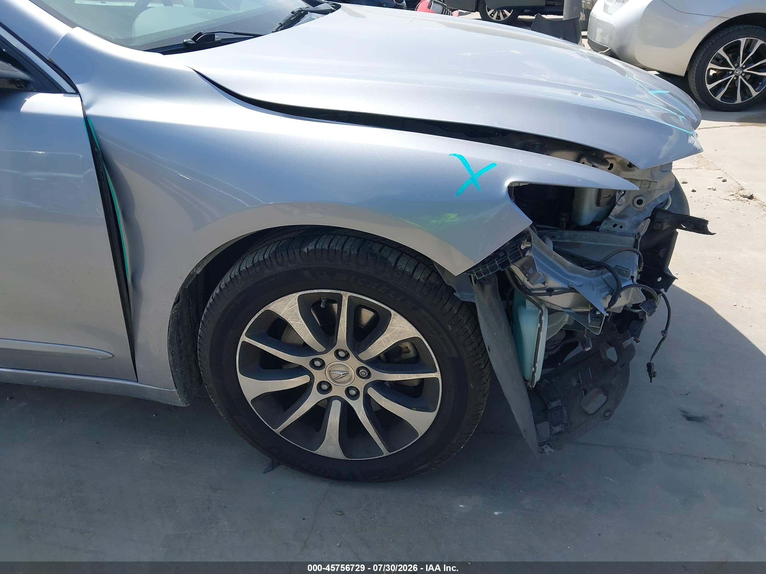 2015 Acura Tlx   Silver vin: 19UUB1F35FA006450