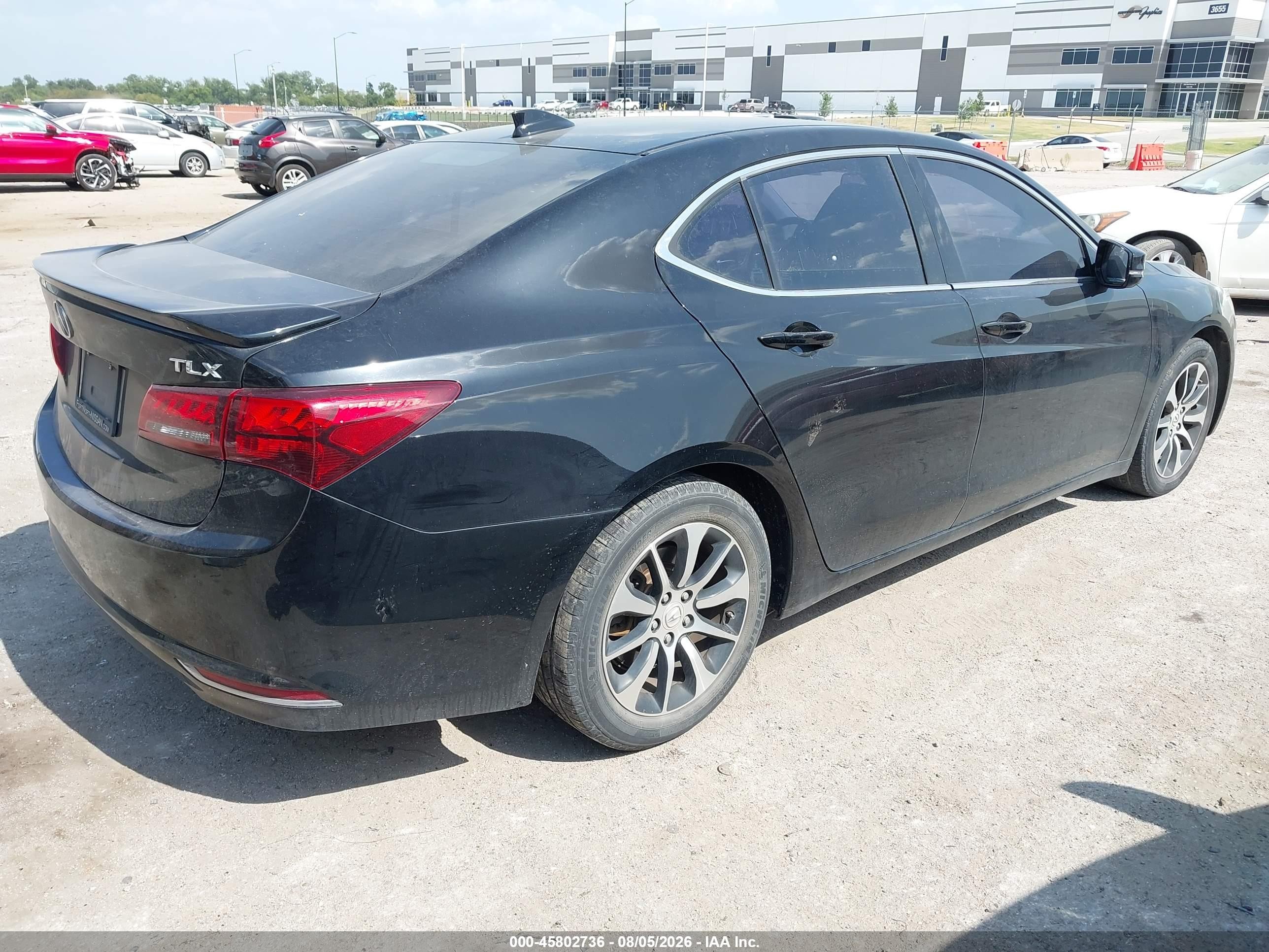 2015 Acura Tlx Black vin: 19UUB1F36FA000981