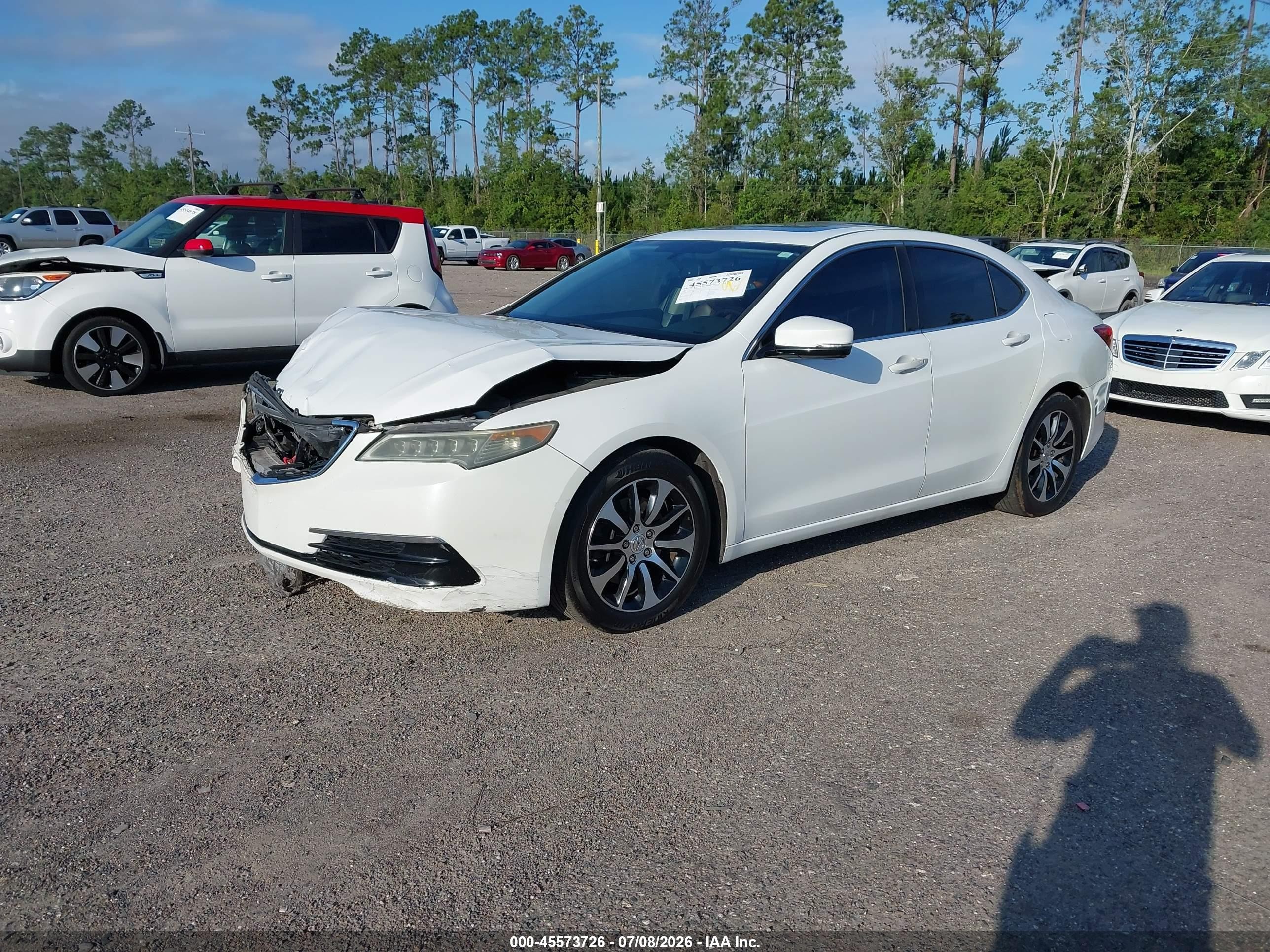 2015 Acura Tlx   White vin: 19UUB1F36FA008353