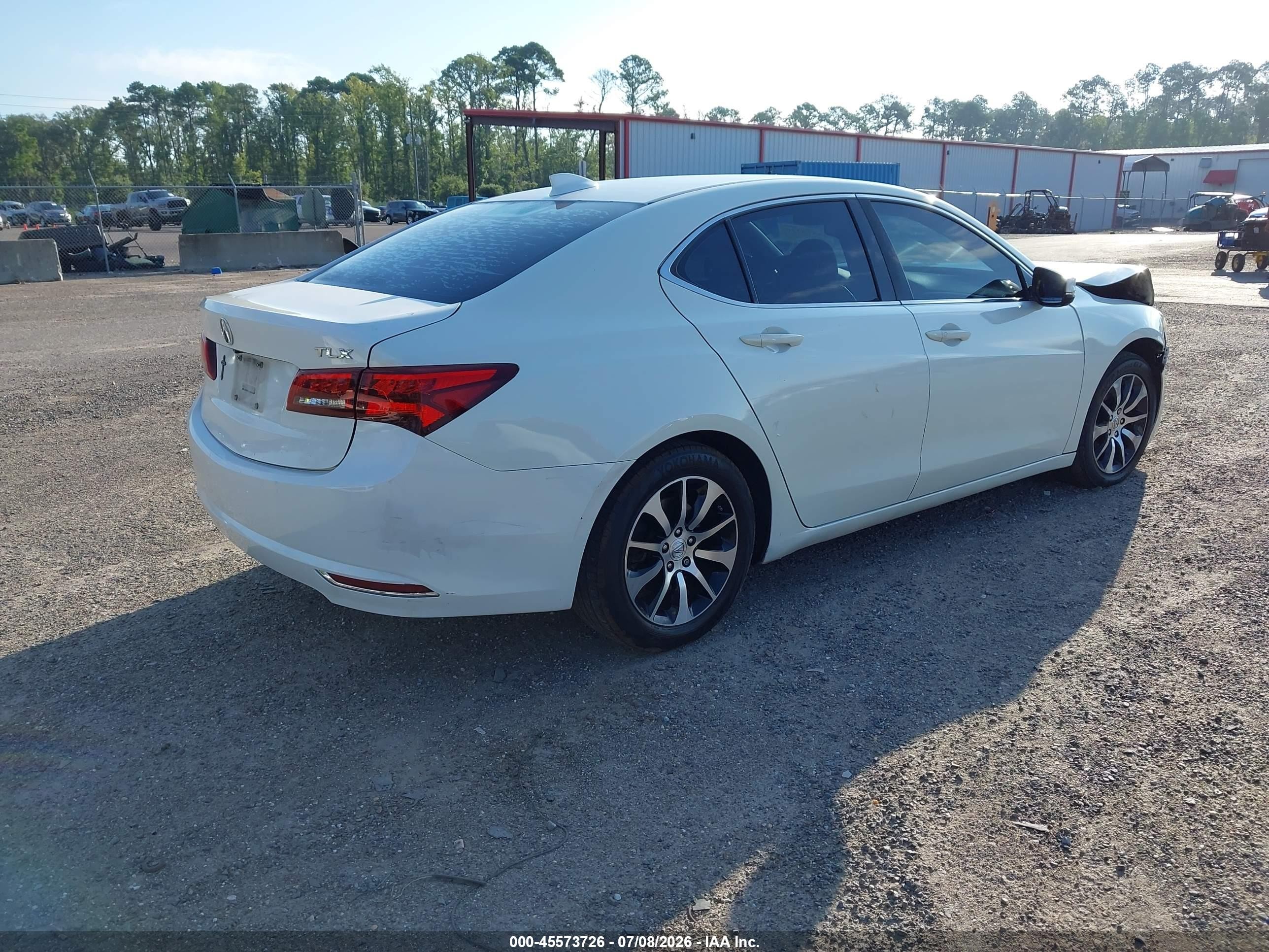 2015 Acura Tlx   White vin: 19UUB1F36FA008353