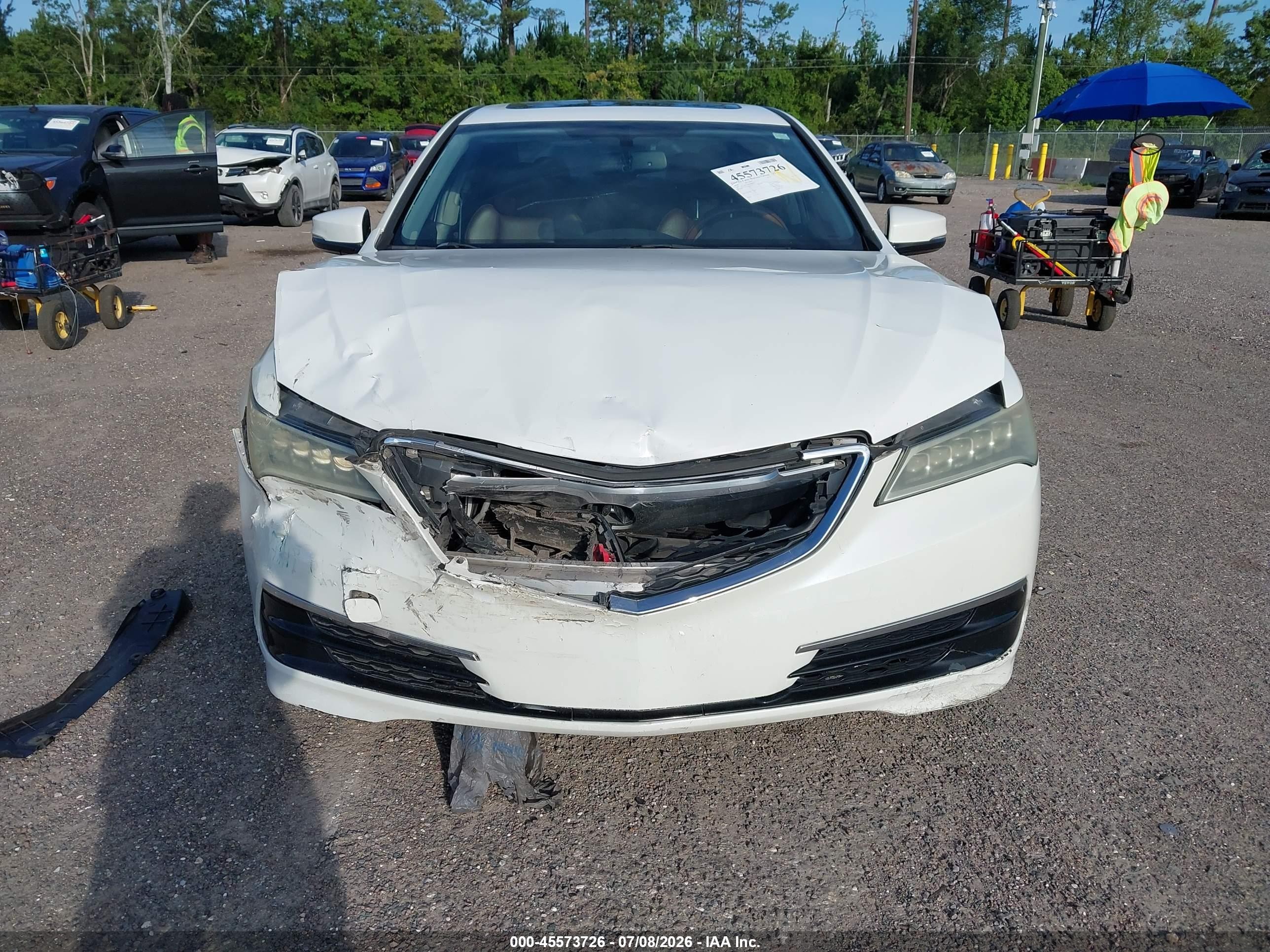 2015 Acura Tlx   White vin: 19UUB1F36FA008353