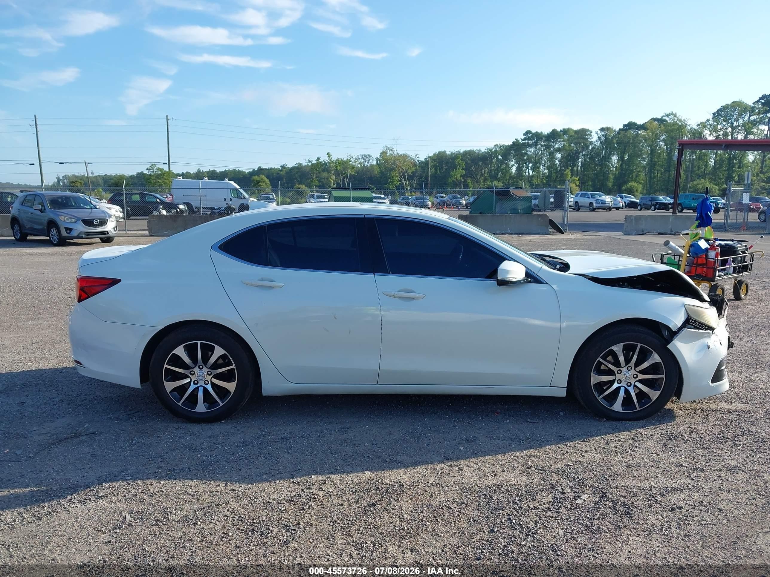2015 Acura Tlx   White vin: 19UUB1F36FA008353