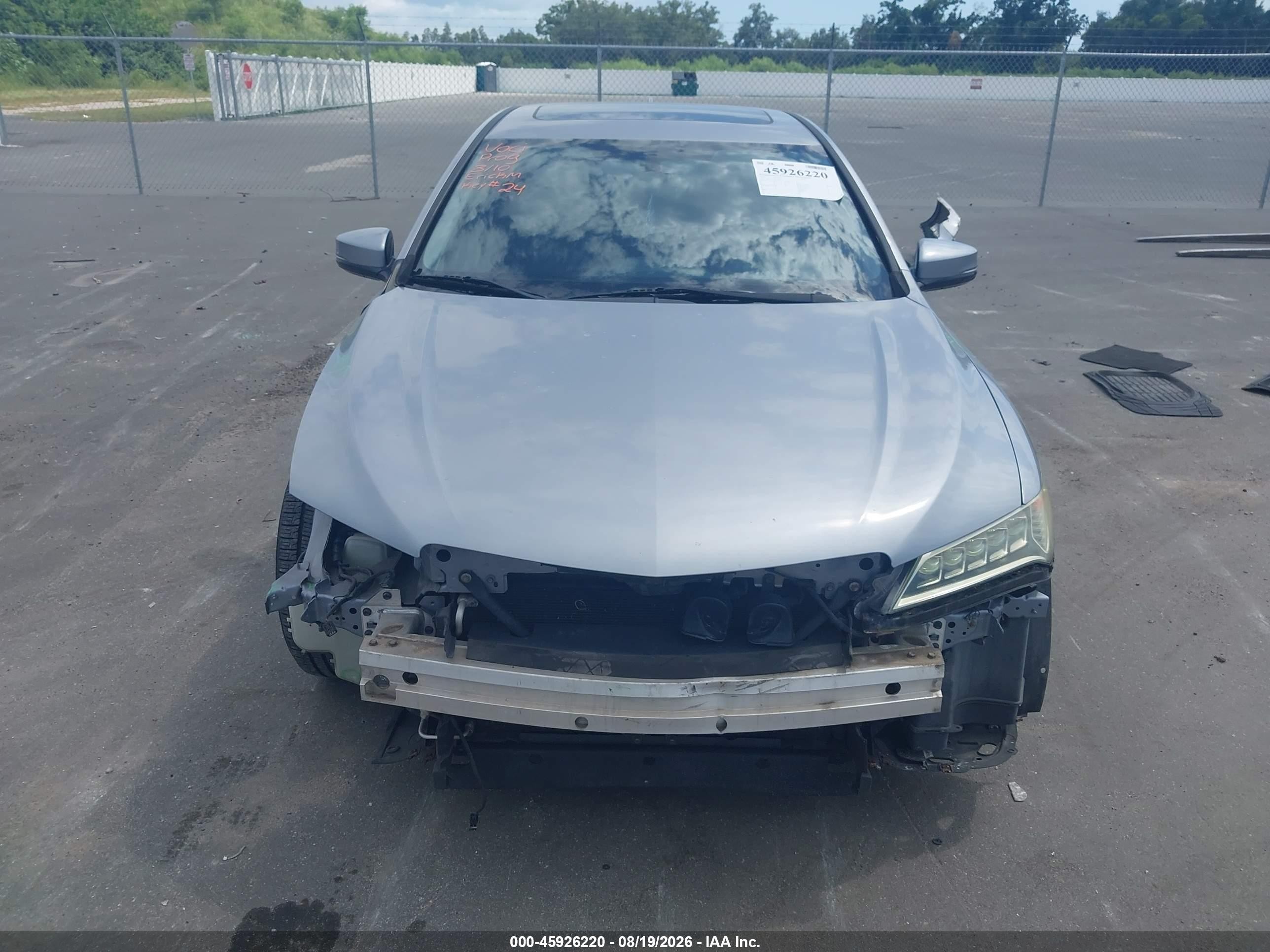 2015 Acura Tlx   Silver vin: 19UUB1F37FA005736