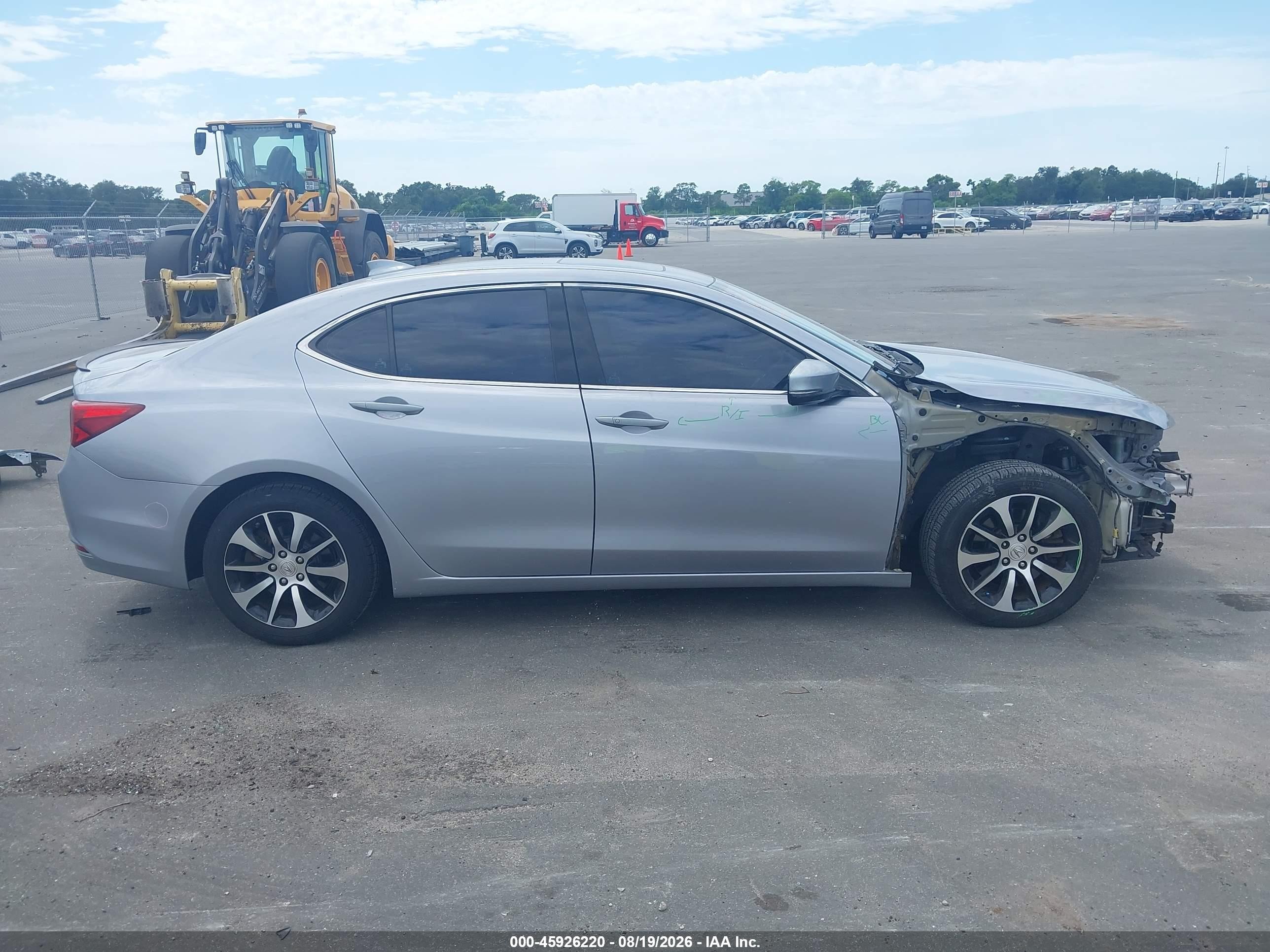 2015 Acura Tlx   Silver vin: 19UUB1F37FA005736